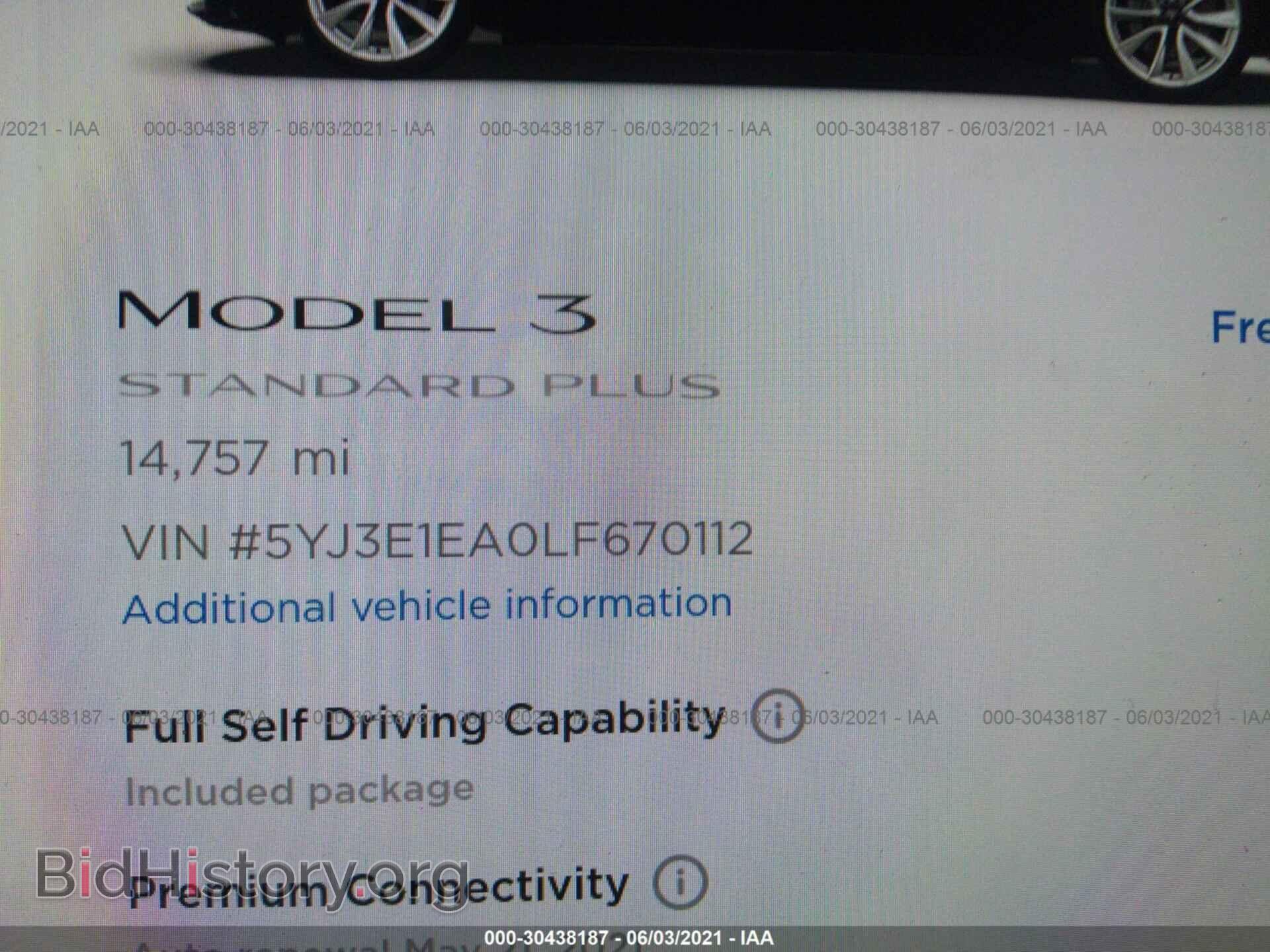 2020 TESLA MODEL 3 - VIN: 5YJ3E1EA0LF670112 - Photo 7