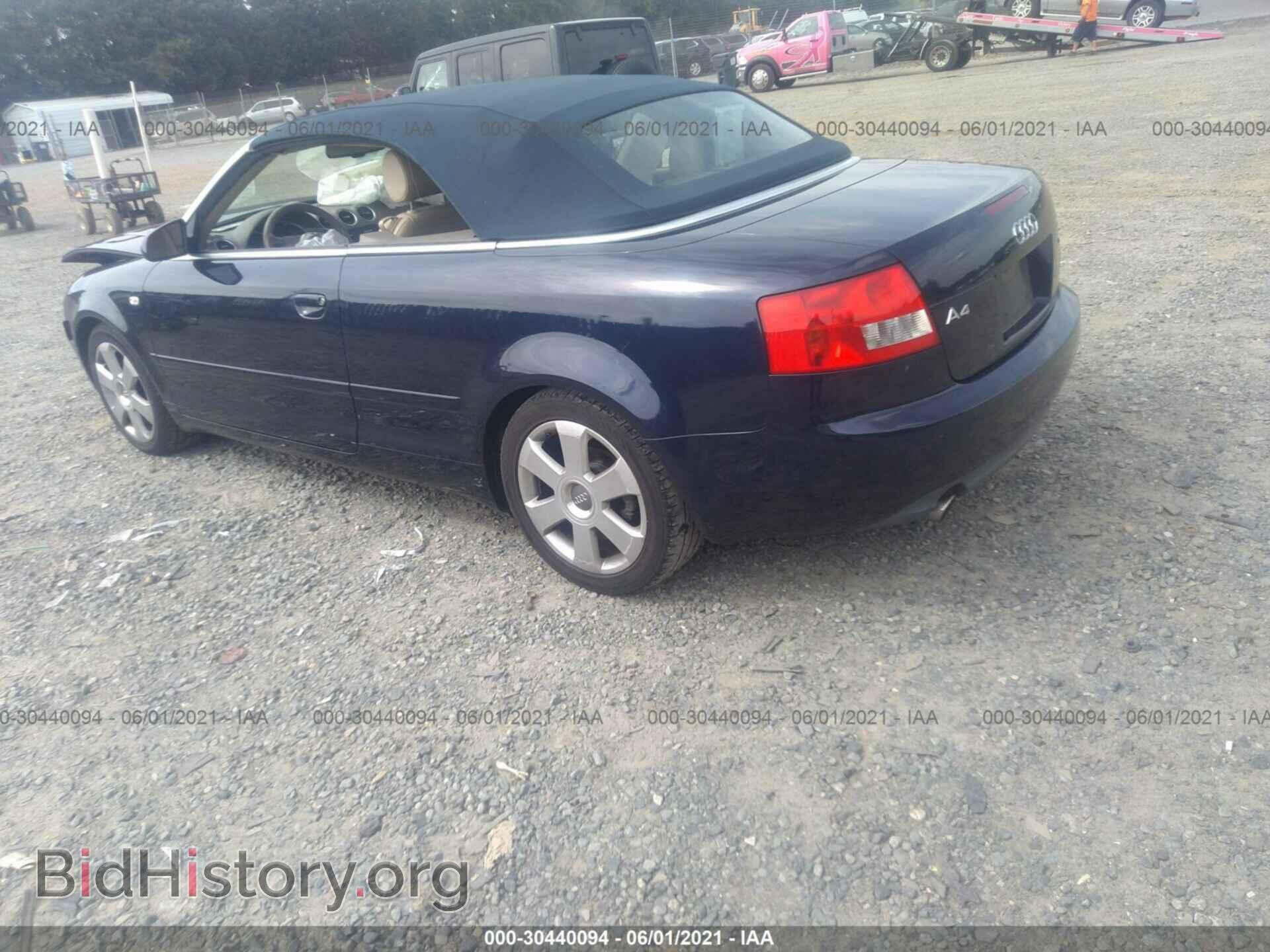 2006 AUDI A4 - VIN: WAUAC48H86K009780 - Фото 3