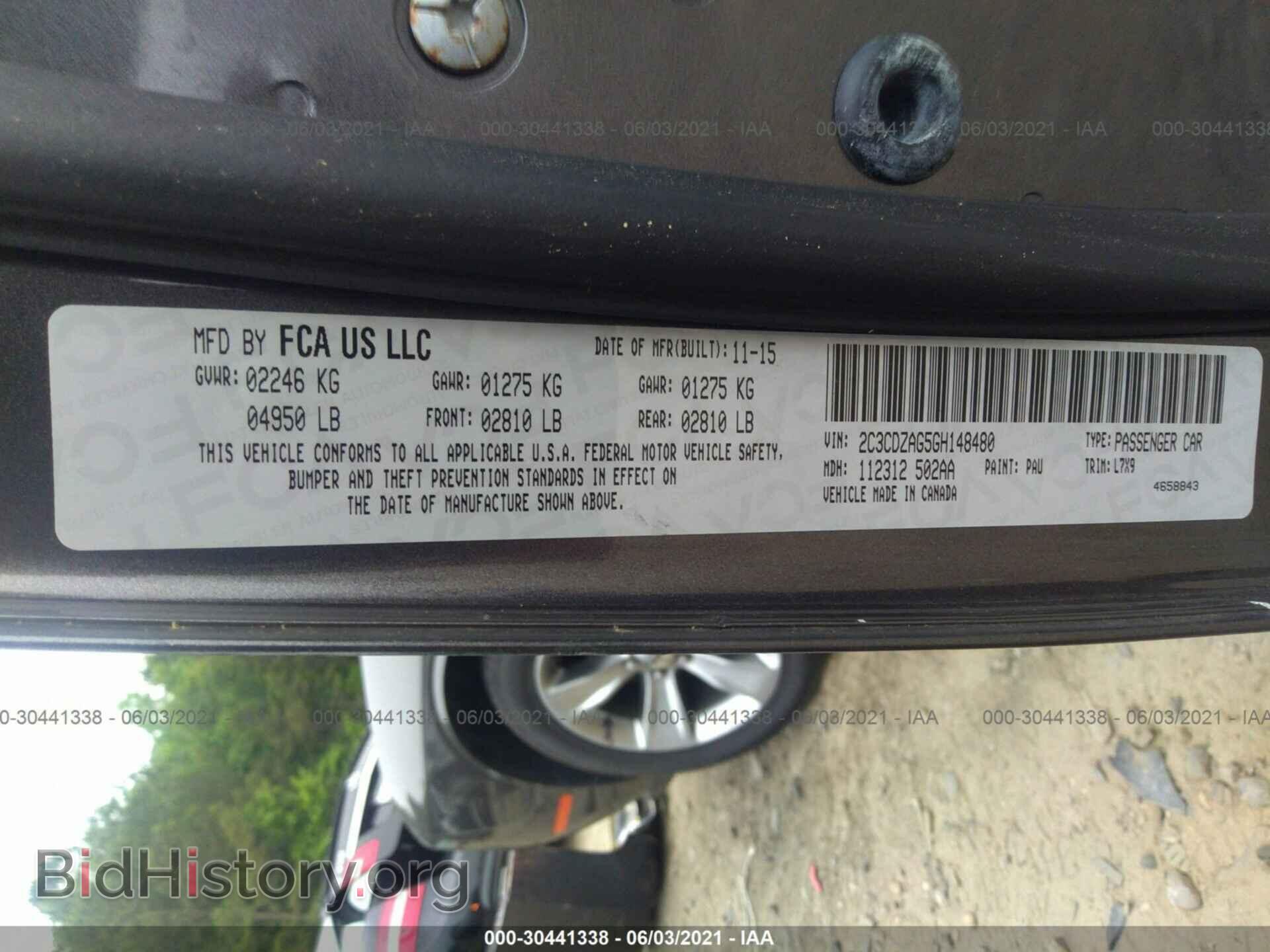 2016 DODGE CHALLENGER - VIN: 2C3CDZAG5GH148480 - Фото 9