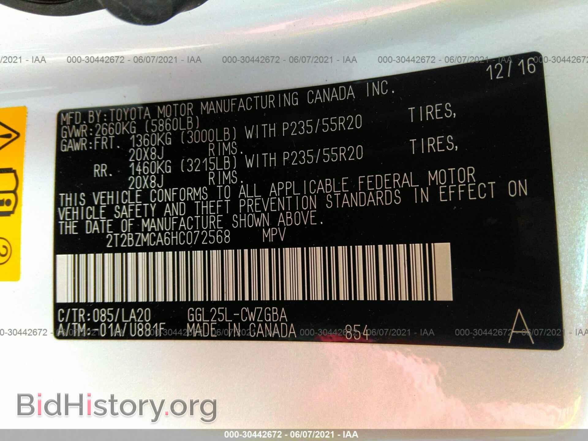 2017 LEXUS RX - VIN: 2T2BZMCA6HC072568 - Photo 9