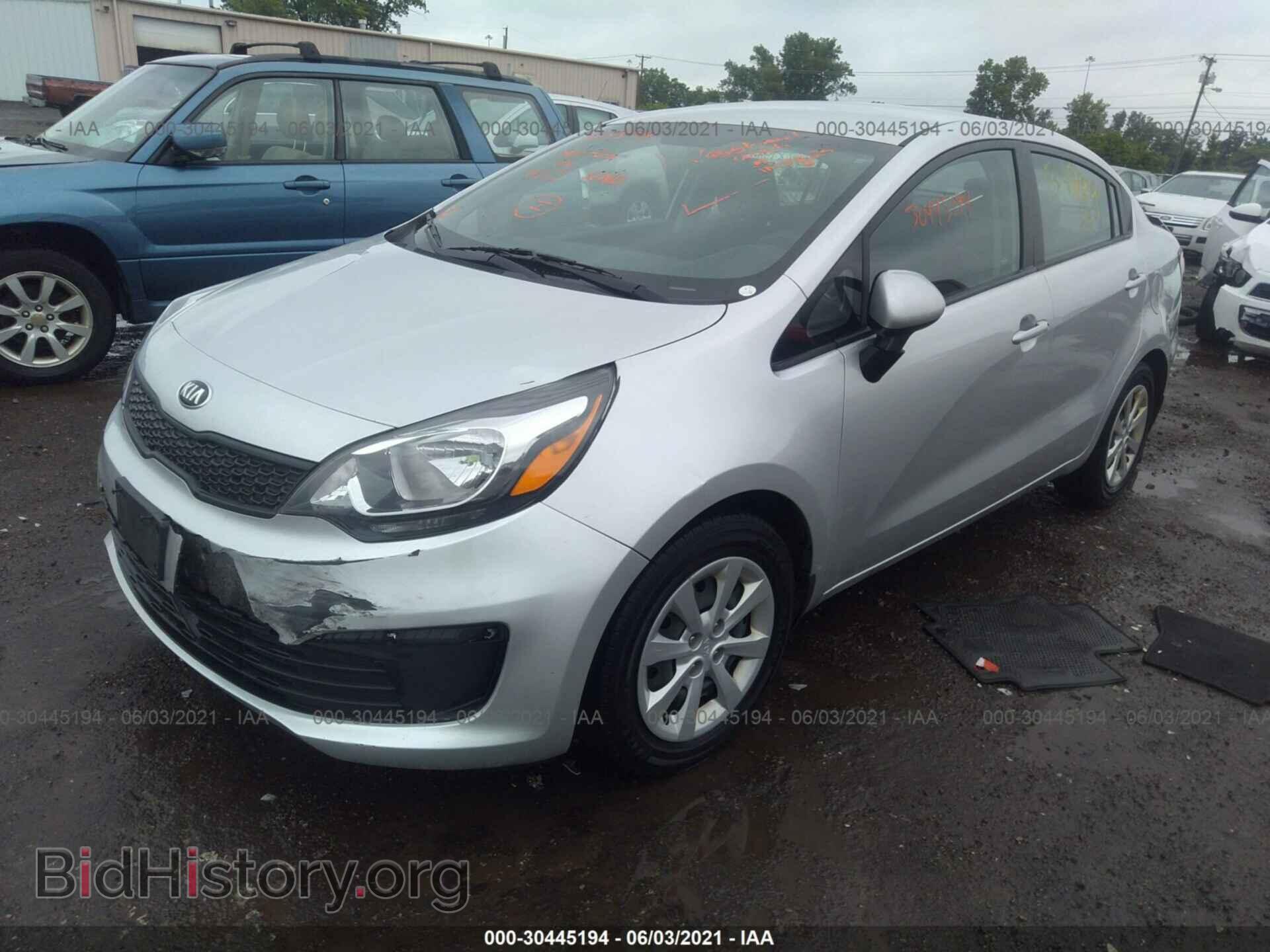 2016 KIA RIO - VIN: KNADM4A39G6599796 - Фото 2