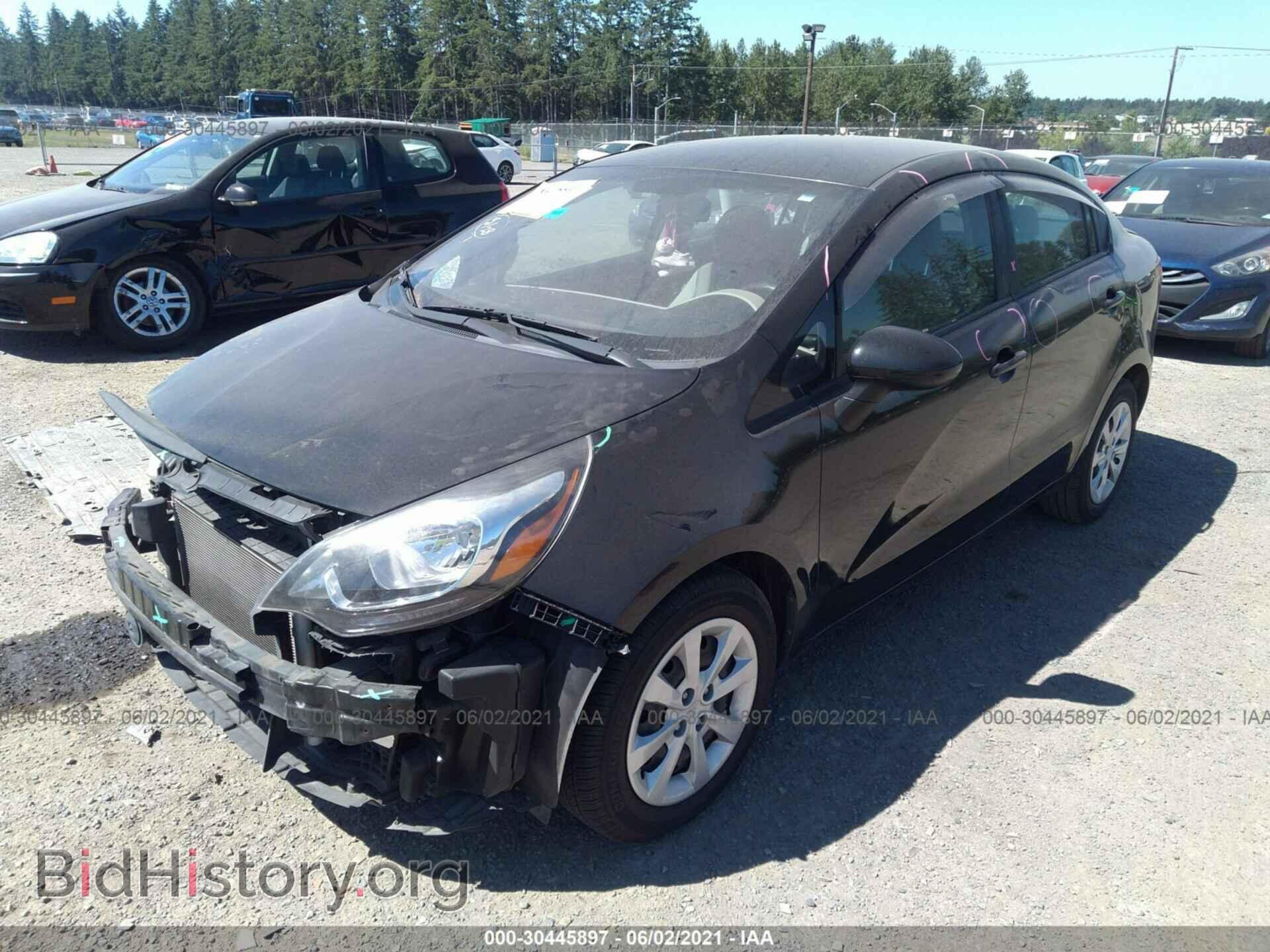 2013 KIA RIO - VIN: KNADM4A39D6204527 - Фото 2