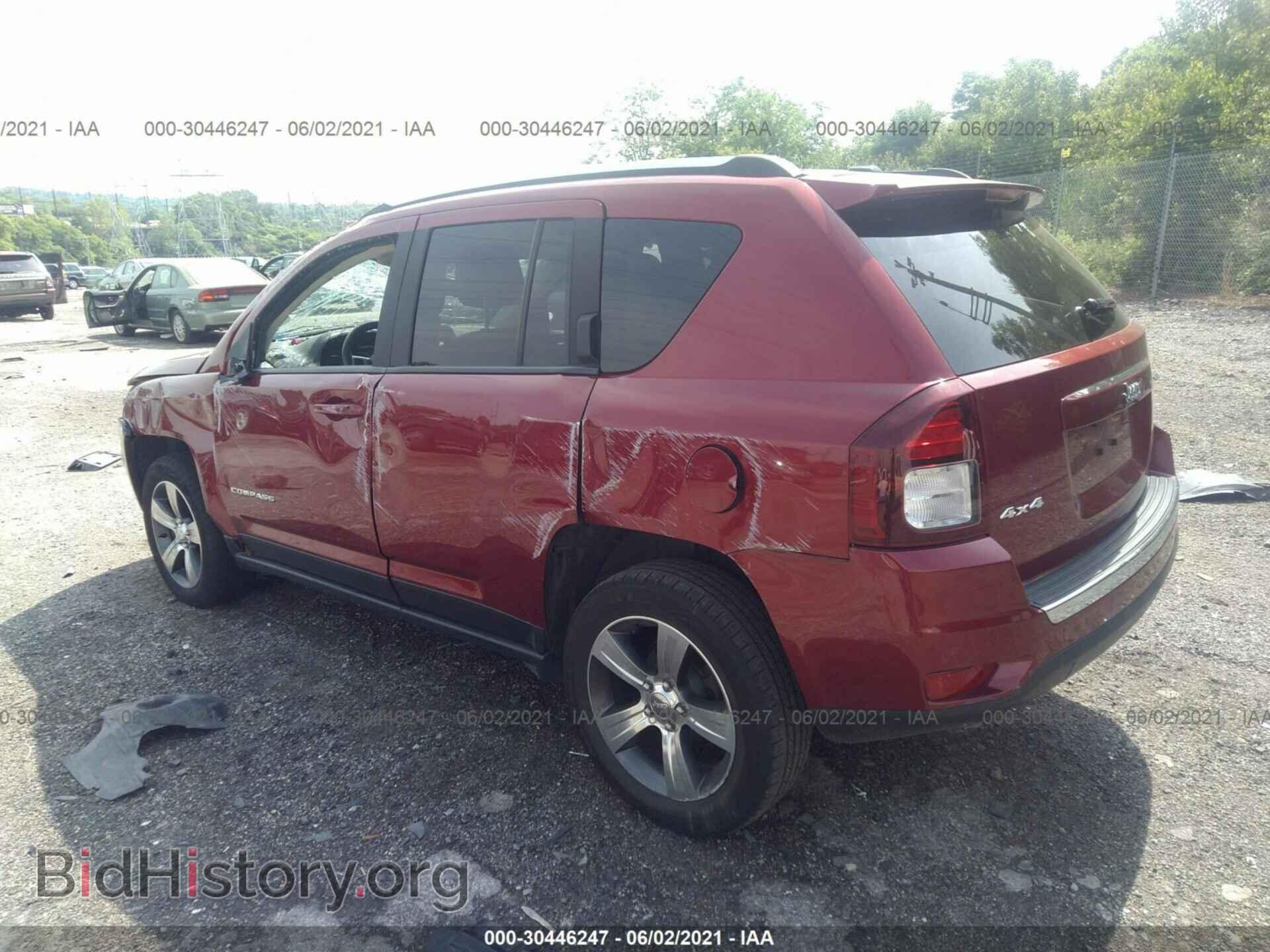 2016 JEEP COMPASS - VIN: 1C4NJDEB4GD596561 - Фото 3