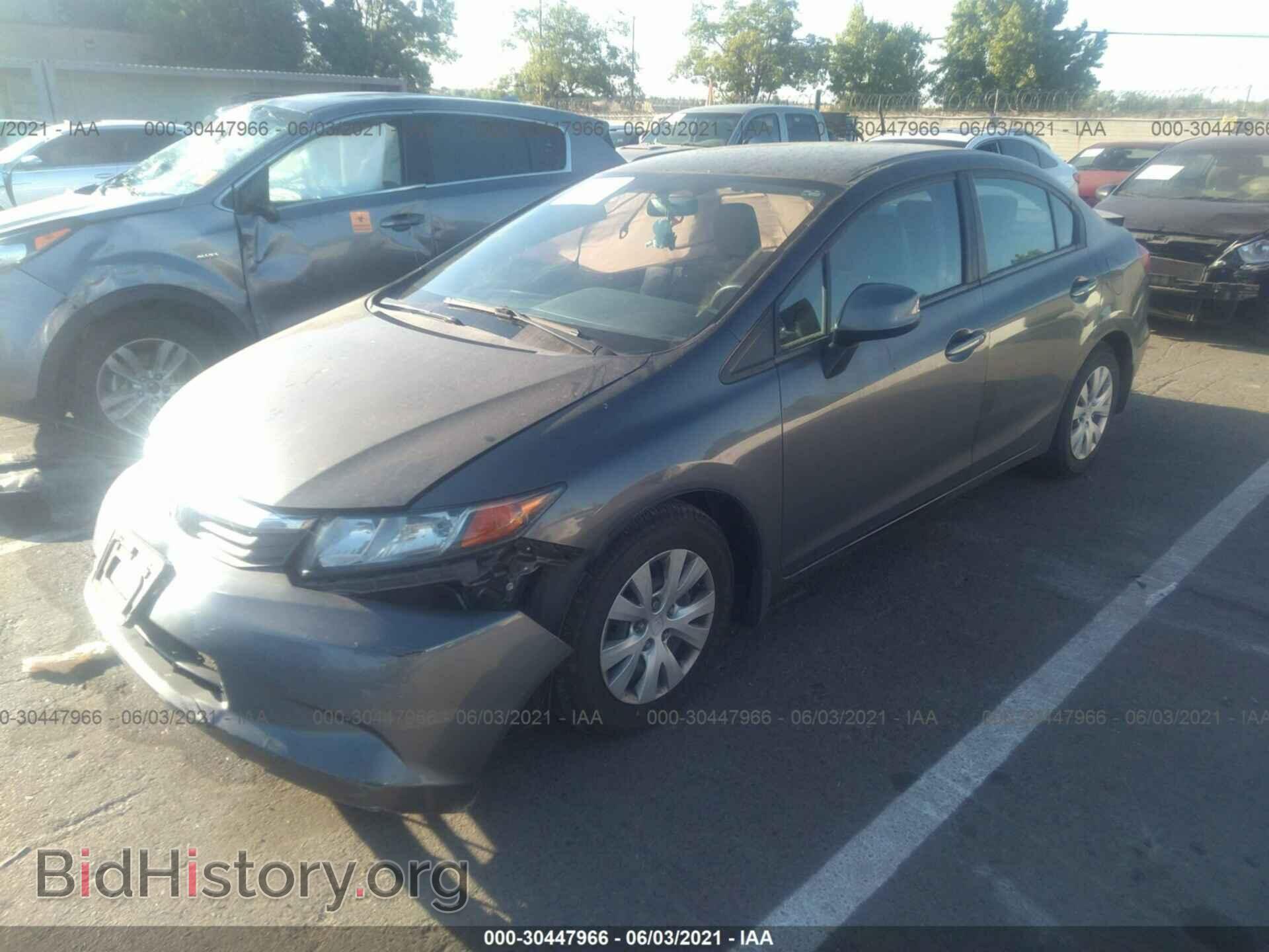 2012 HONDA CIVIC SDN - VIN: 2HGFB2F50CH583447 - Фото 2