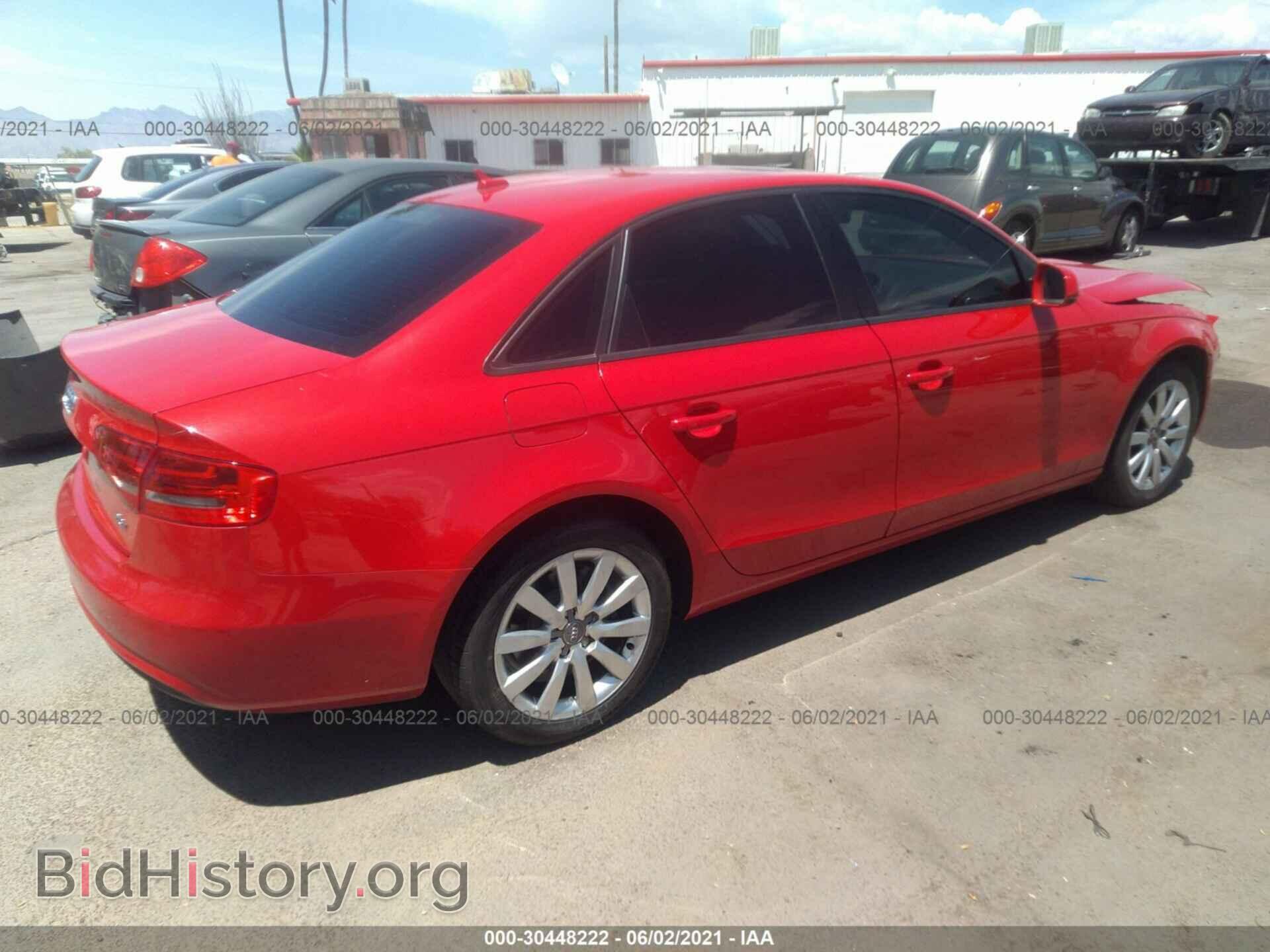 2013 AUDI A4 - VIN: WAUAFAFL5DA178445 - Фото 4