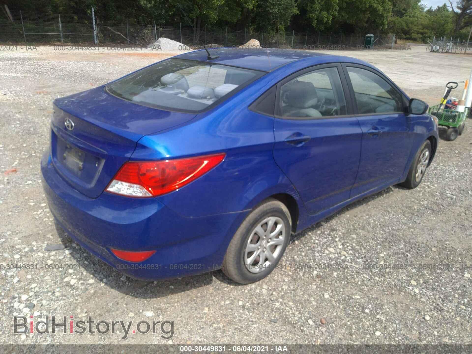 2013 HYUNDAI ACCENT - VIN: KMHCT4AE2DU523472 - Фото 4