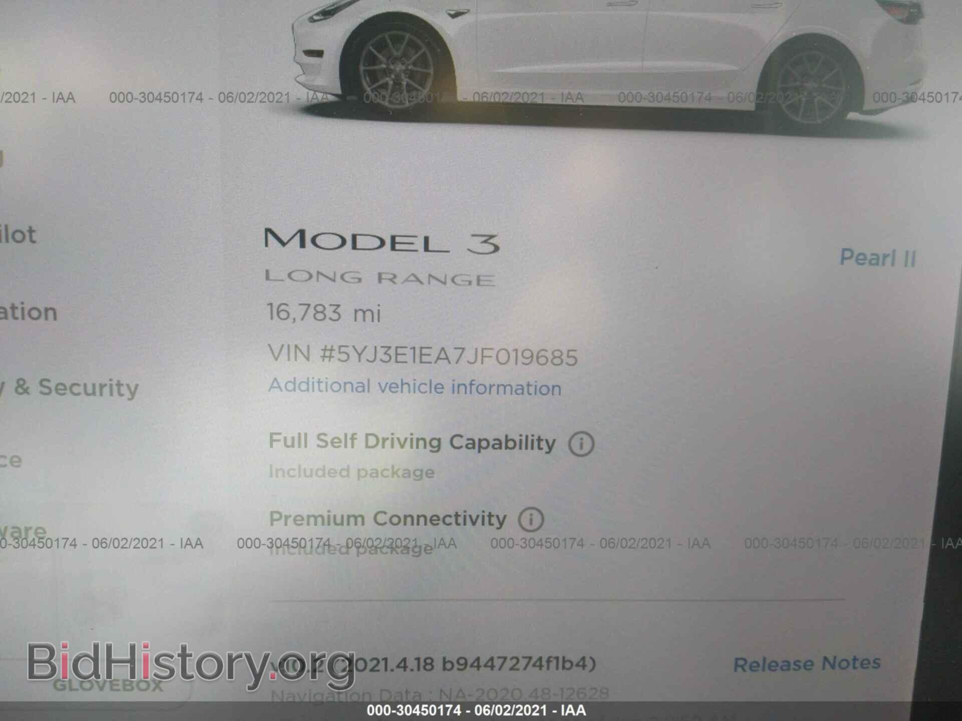 2018 TESLA MODEL 3 - VIN: 5YJ3E1EA7JF019685 - Photo 7