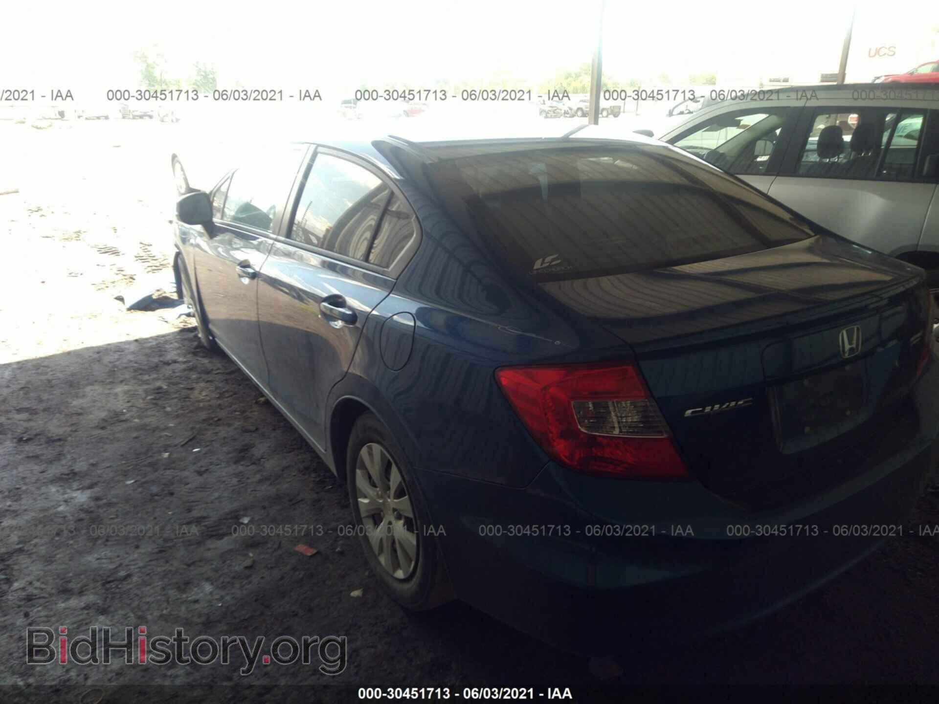 2012 HONDA CIVIC SDN - VIN: 19XFB2F55CE018749 - Фото 3