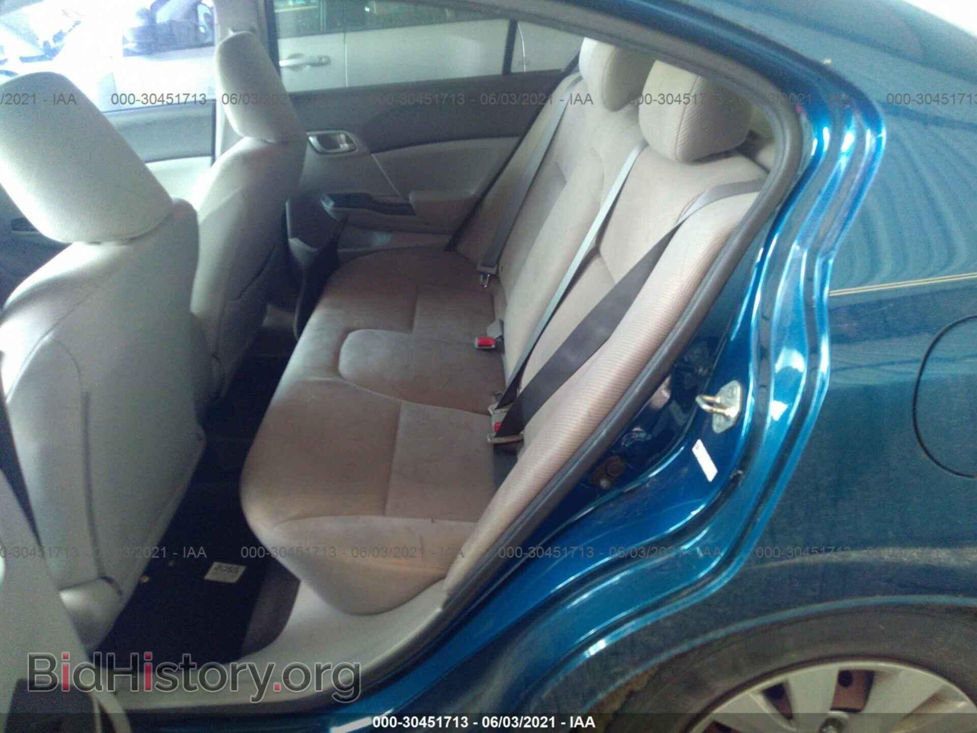 2012 HONDA CIVIC SDN - VIN: 19XFB2F55CE018749 - Фото 8