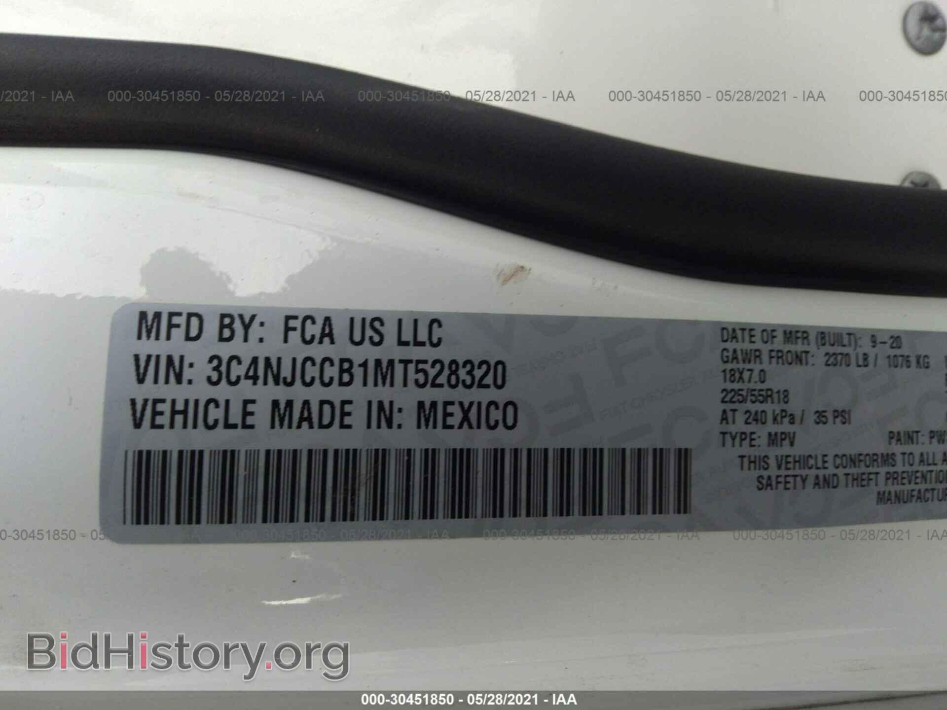 2021 JEEP COMPASS - VIN: 3C4NJCCB1MT528320 - Photo 9