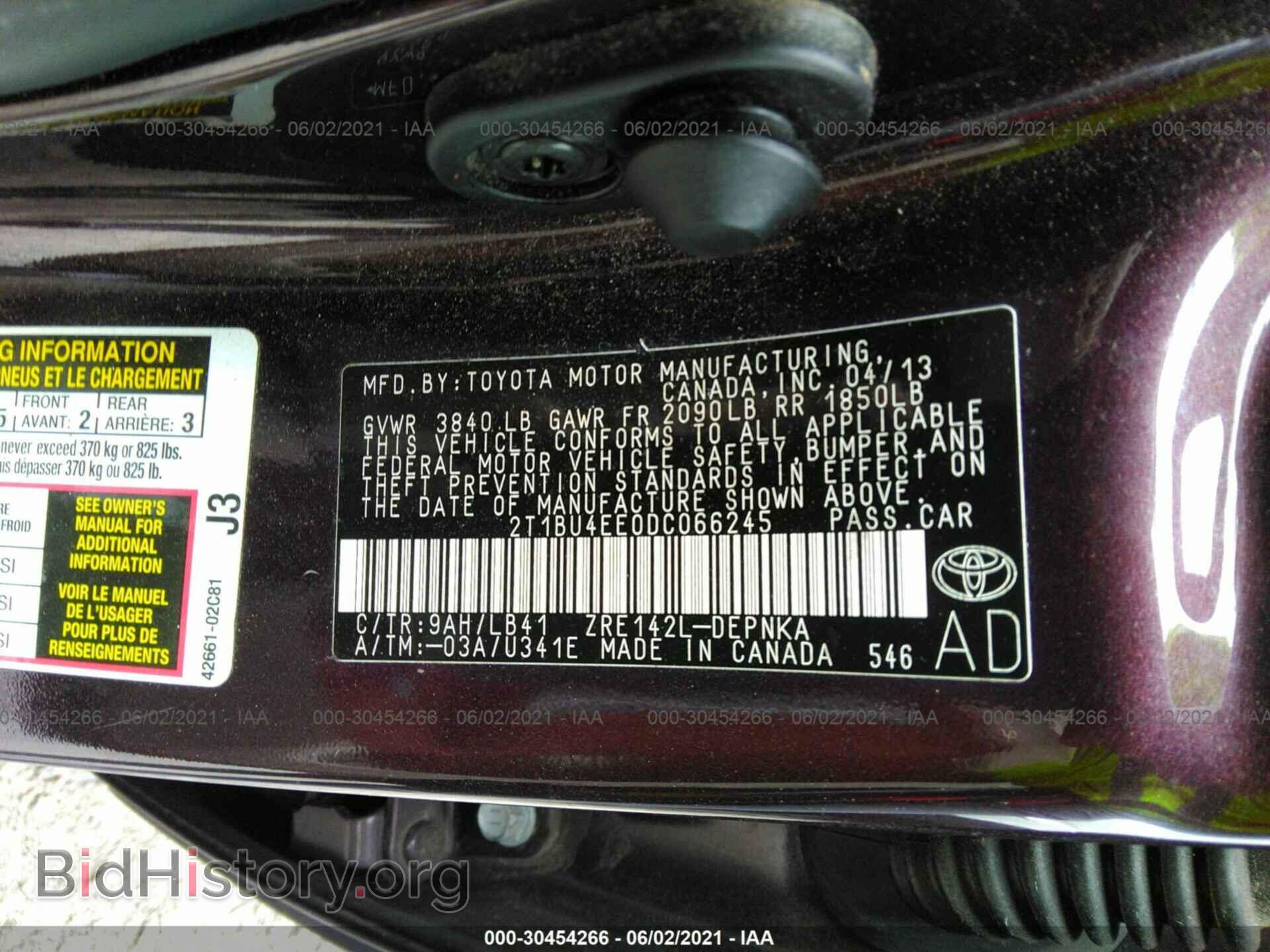 2013 TOYOTA COROLLA - VIN: 2T1BU4EE0DC066245 - Фото 9