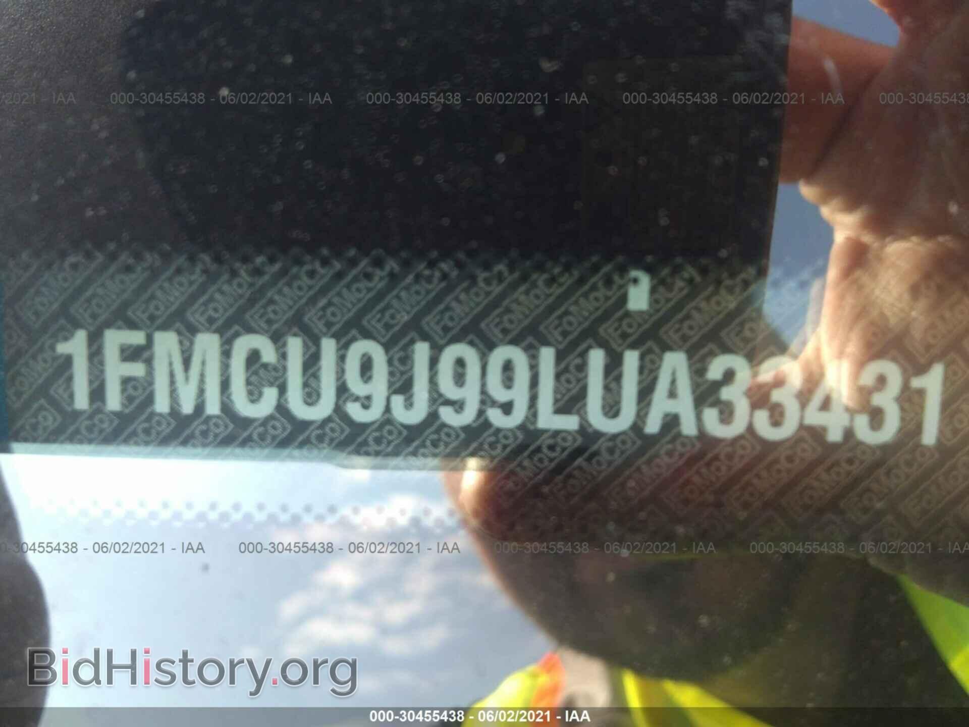 2020 FORD ESCAPE - VIN: 1FMCU9J99LUA33431 - Фото 9