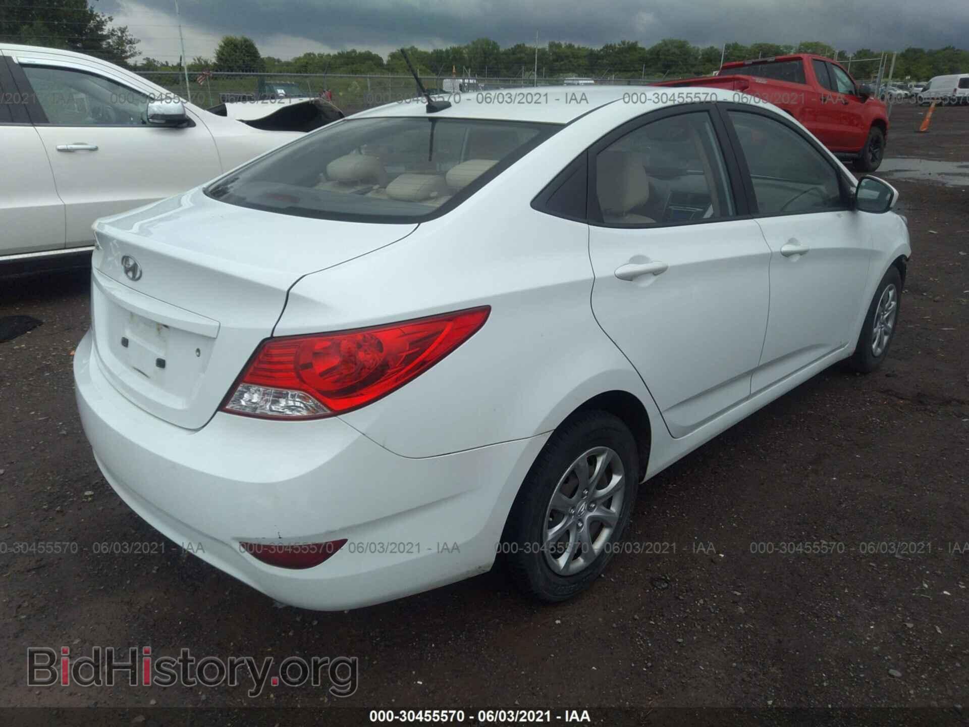 2013 HYUNDAI ACCENT - VIN: KMHCT4AEXDU274676 - Фото 4