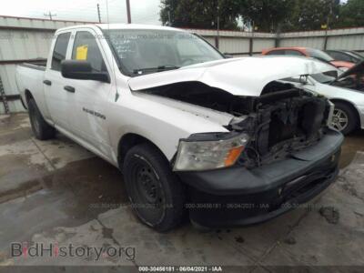 2012 RAM 1500 ST, белый — VIN 1C6RD6FP6CS317574, IAAI