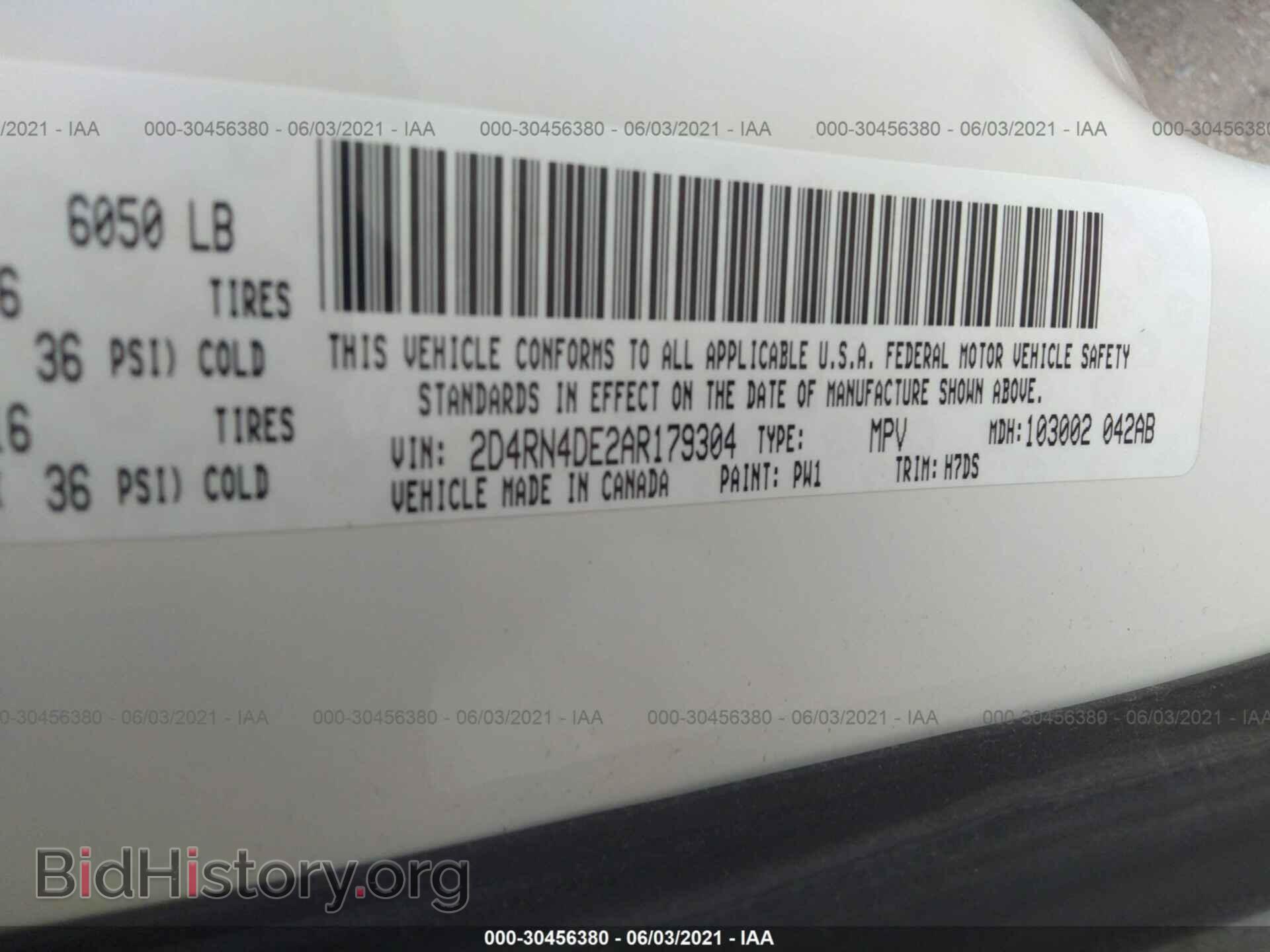 2010 DODGE GRAND CARAVAN - VIN: 2D4RN4DE2AR179304 - Фото 9