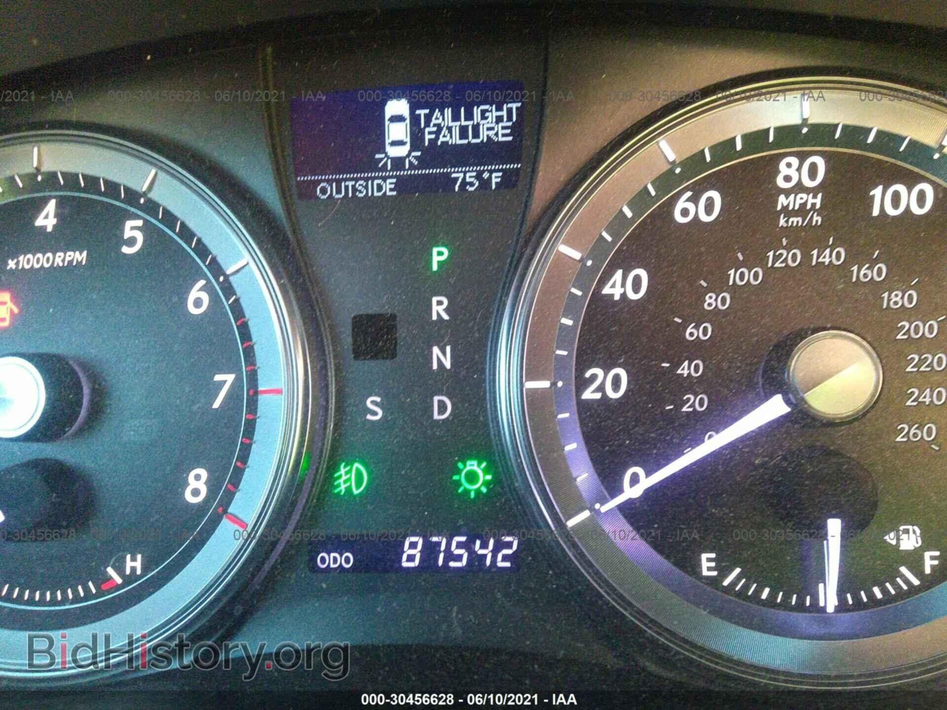 2012 LEXUS ES 350 - VIN: JTHBK1EG5C2492756 - Фото 7