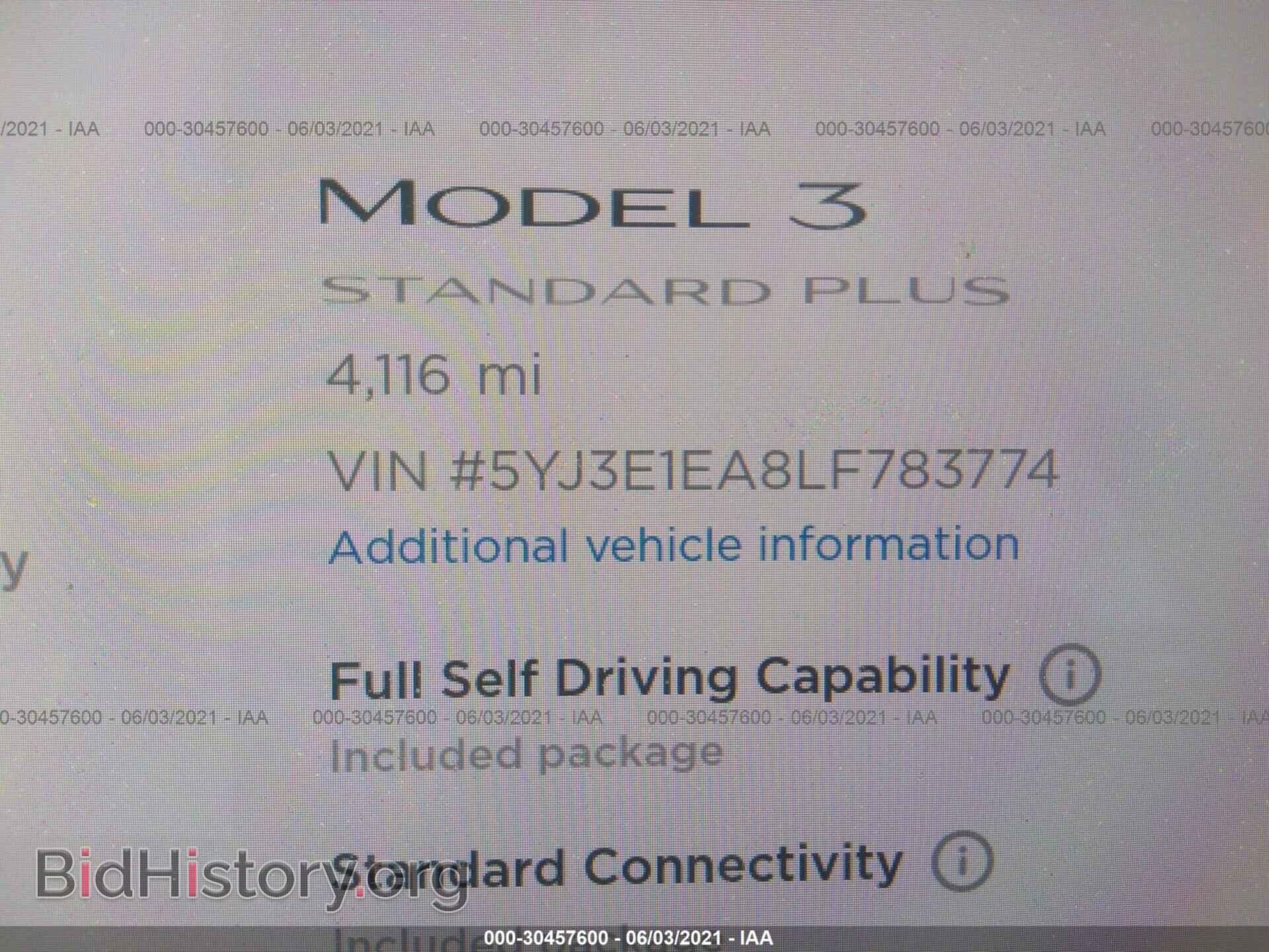 2020 TESLA MODEL 3 - VIN: 5YJ3E1EA8LF783774 - Photo 7