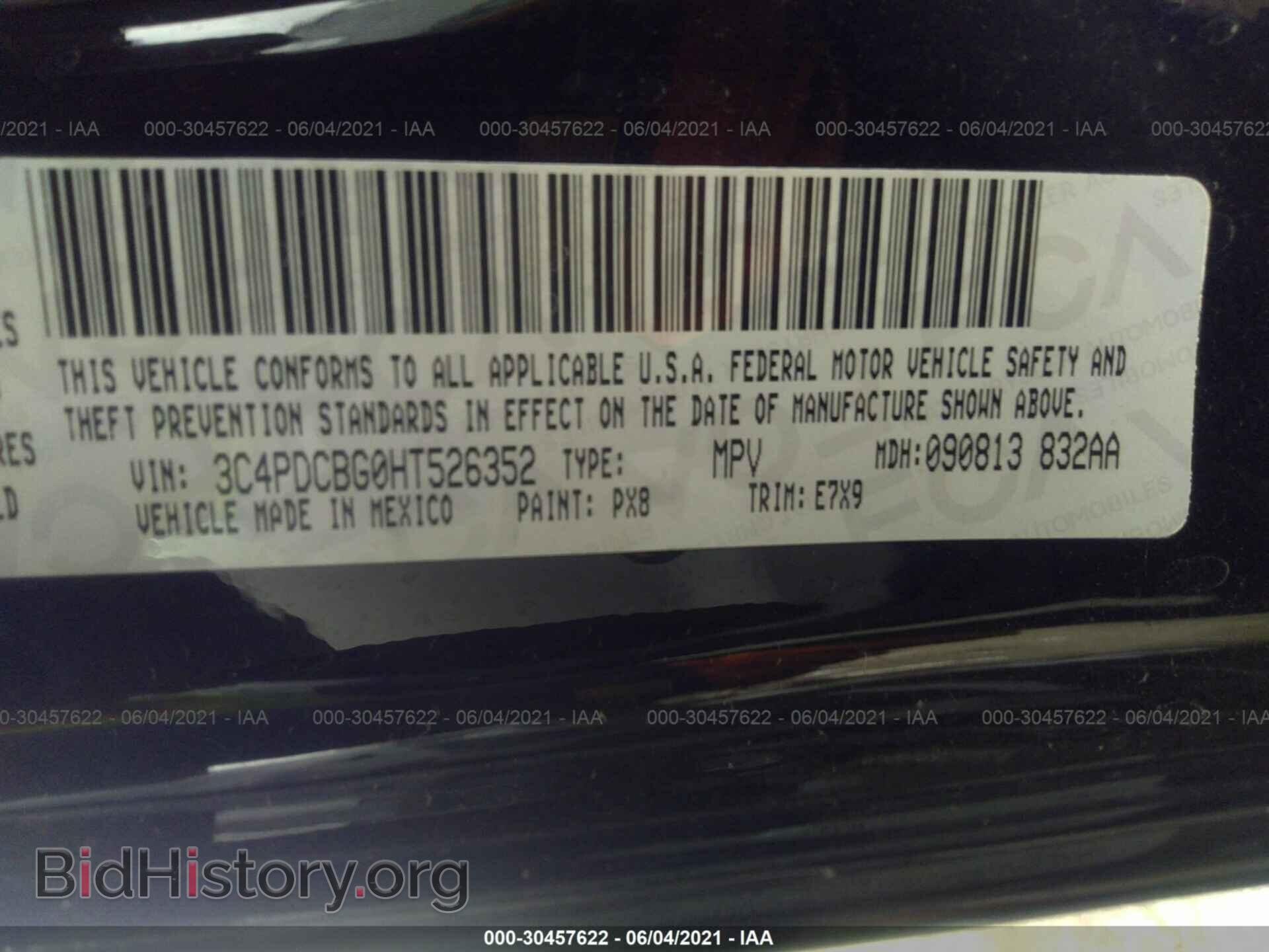 2017 DODGE JOURNEY - VIN: 3C4PDCBG0HT526352 - Photo 9