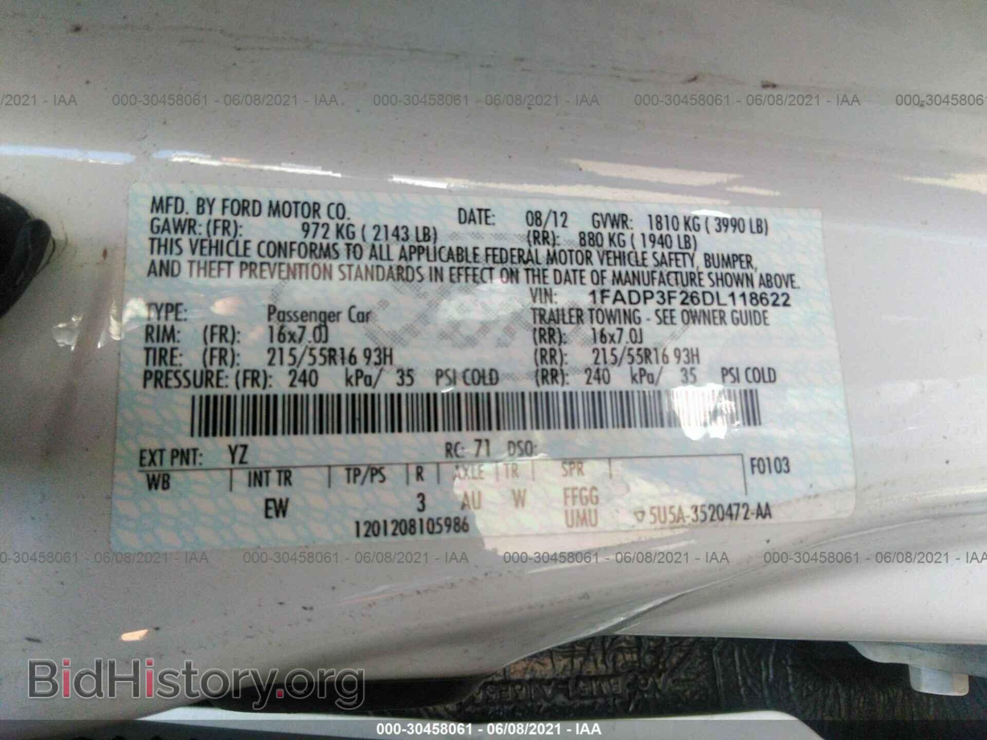 2013 FORD FOCUS - VIN: 1FADP3F26DL118622 - Photo 9