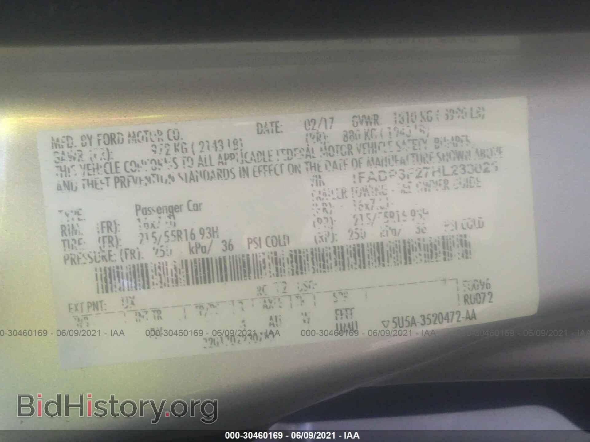 2017 FORD FOCUS - VIN: 1FADP3F27HL233025 - Photo 9
