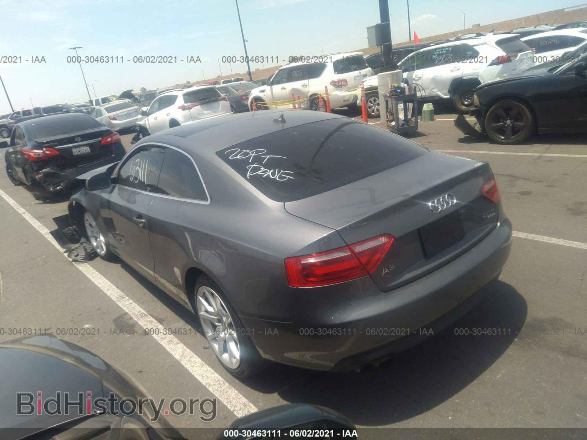 2012 AUDI A5 - VIN: WAUCFAFR7CA013752 - Photo 3