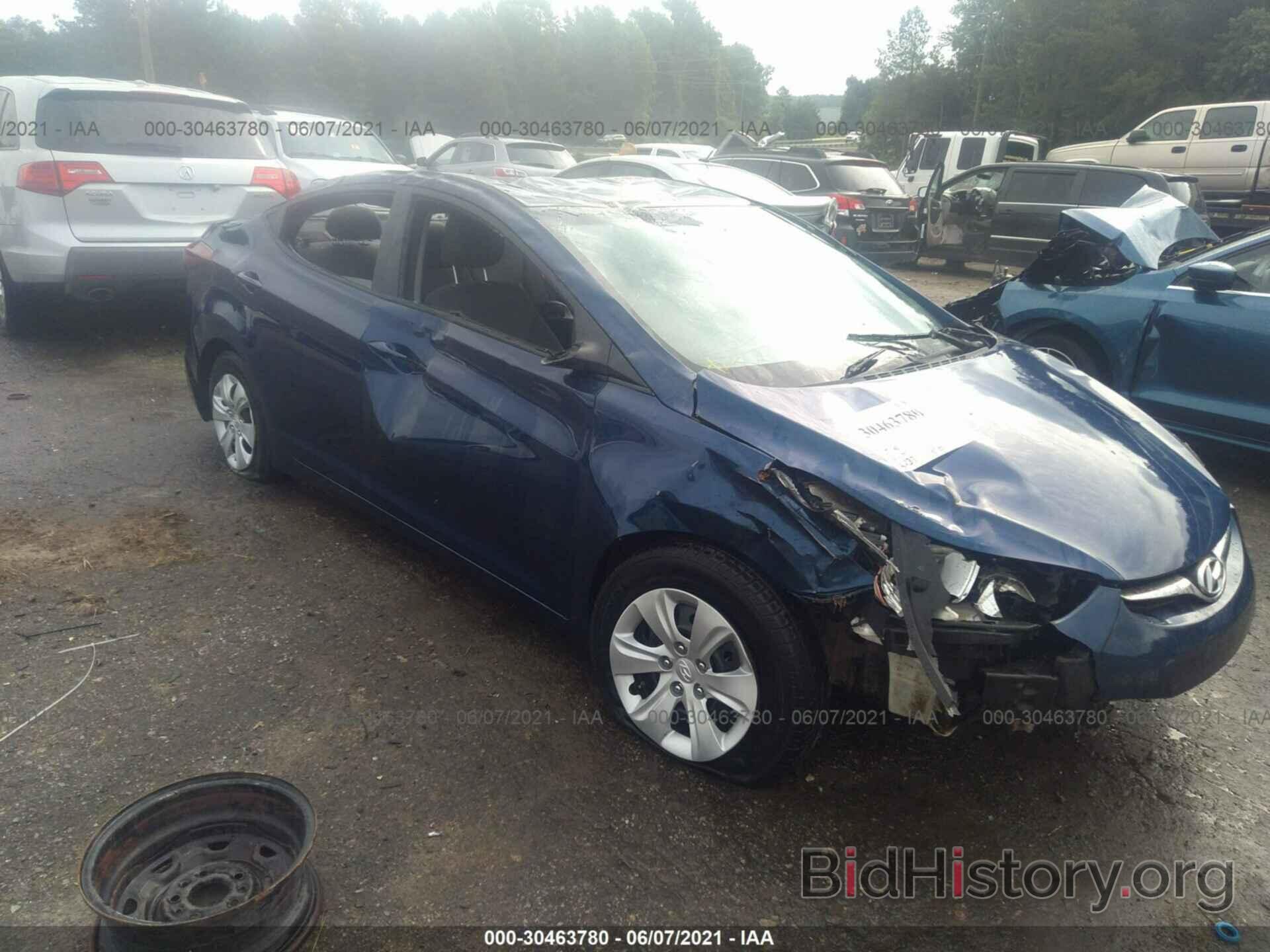 Photo 5NPDH4AE1GH721680 - HYUNDAI ELANTRA 2016