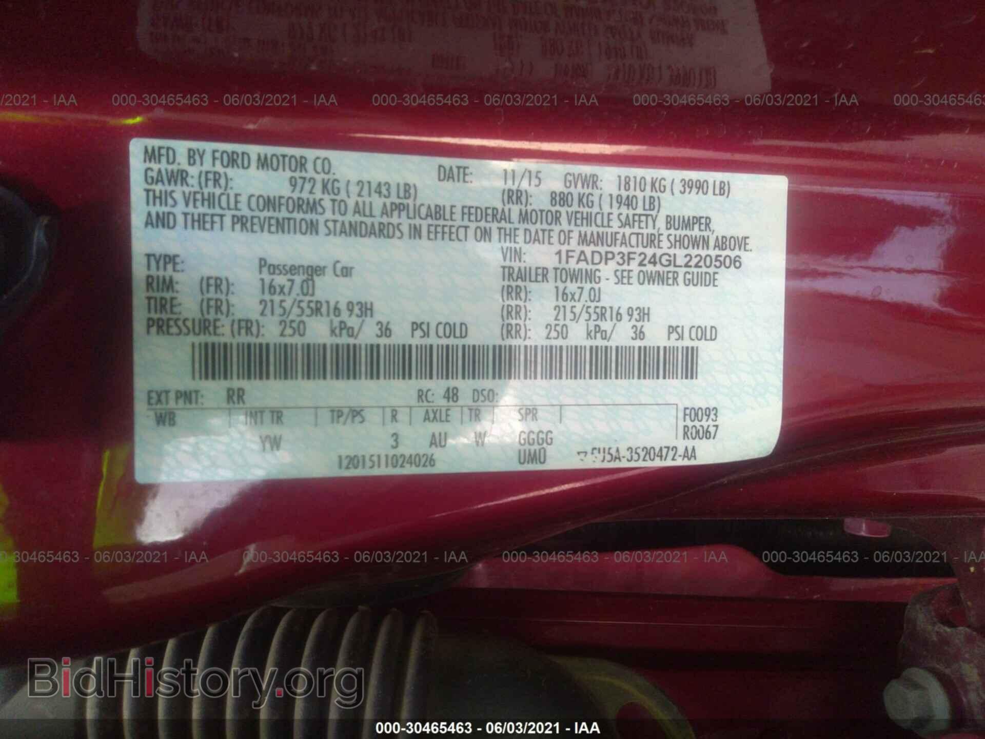 2016 FORD FOCUS - VIN: 1FADP3F24GL220506 - Photo 9