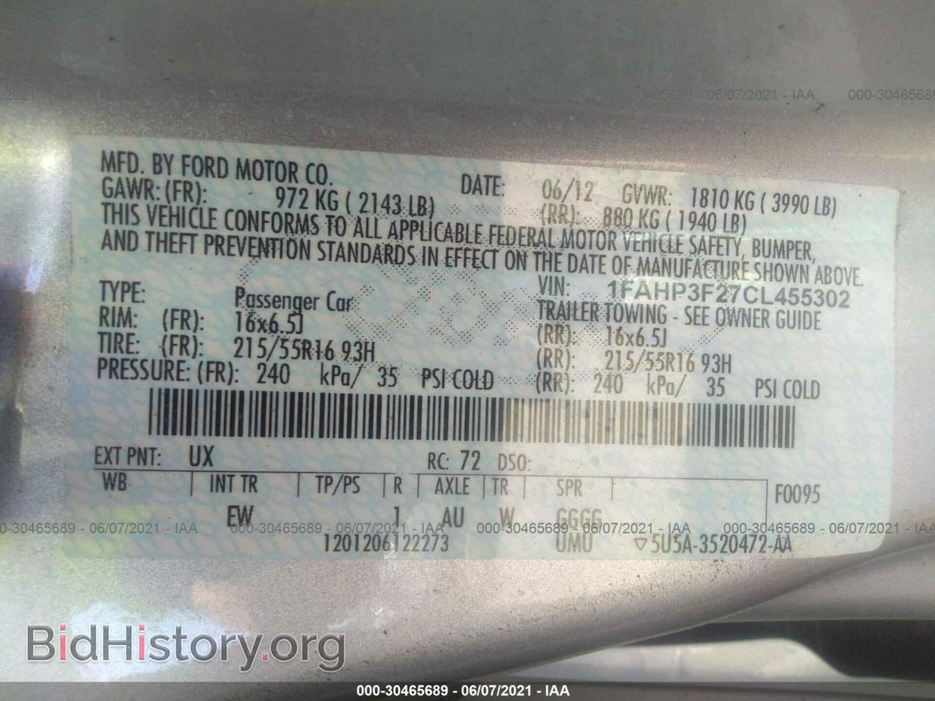2012 FORD FOCUS - VIN: 1FAHP3F27CL455302 - Photo 9