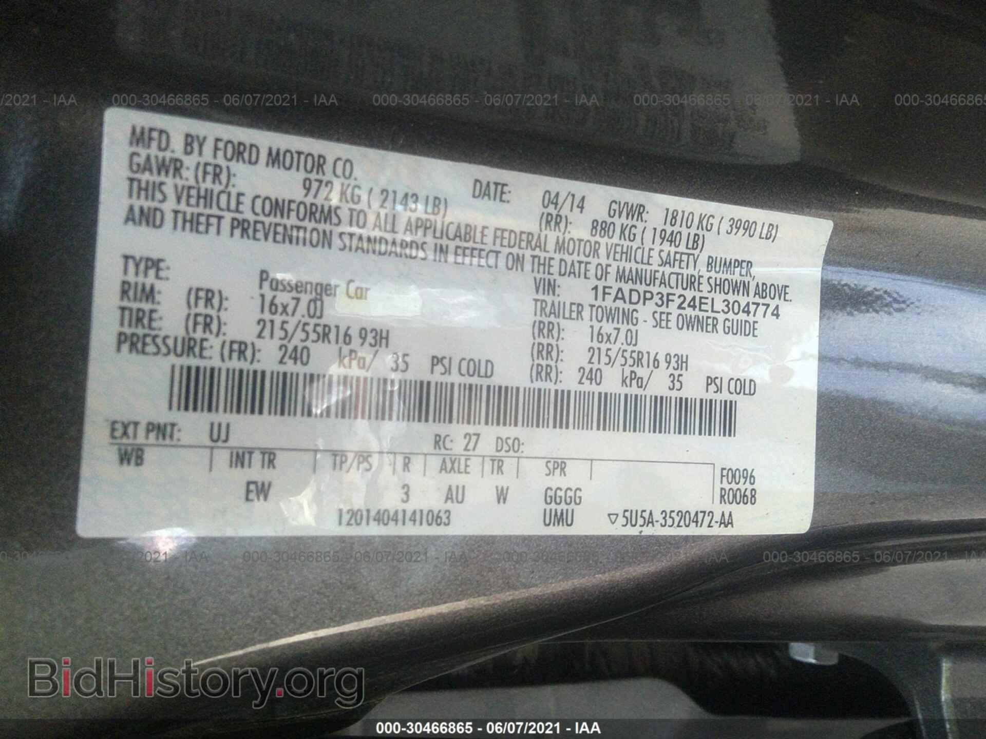 2014 FORD FOCUS - VIN: 1FADP3F24EL304774 - Photo 9