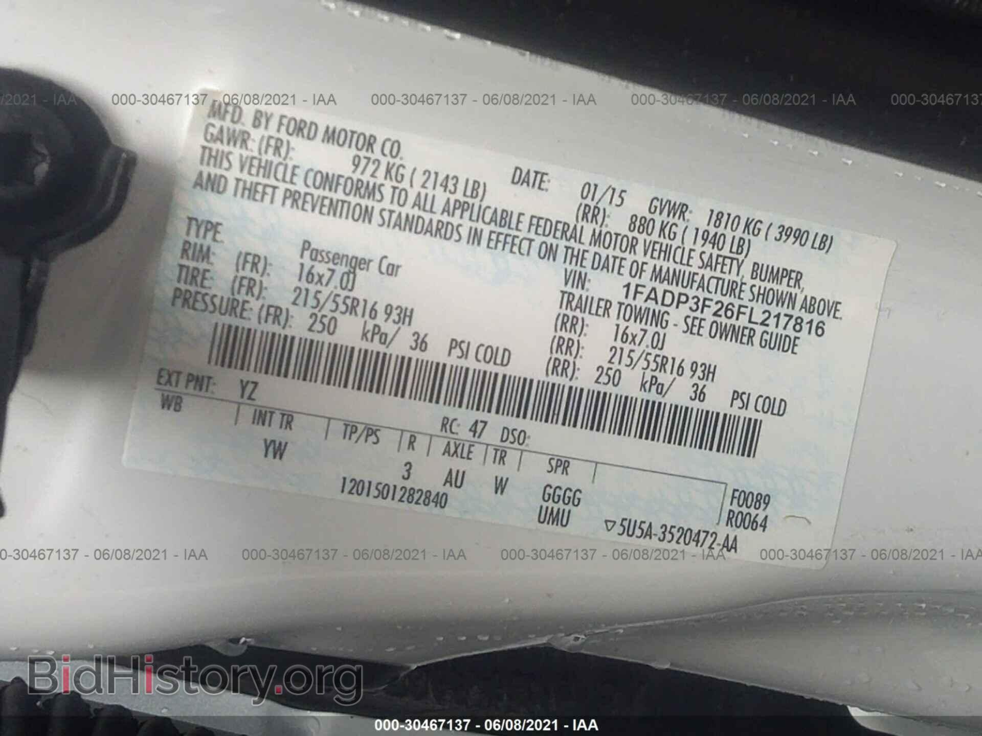 2015 FORD FOCUS - VIN: 1FADP3F26FL217816 - Photo 9