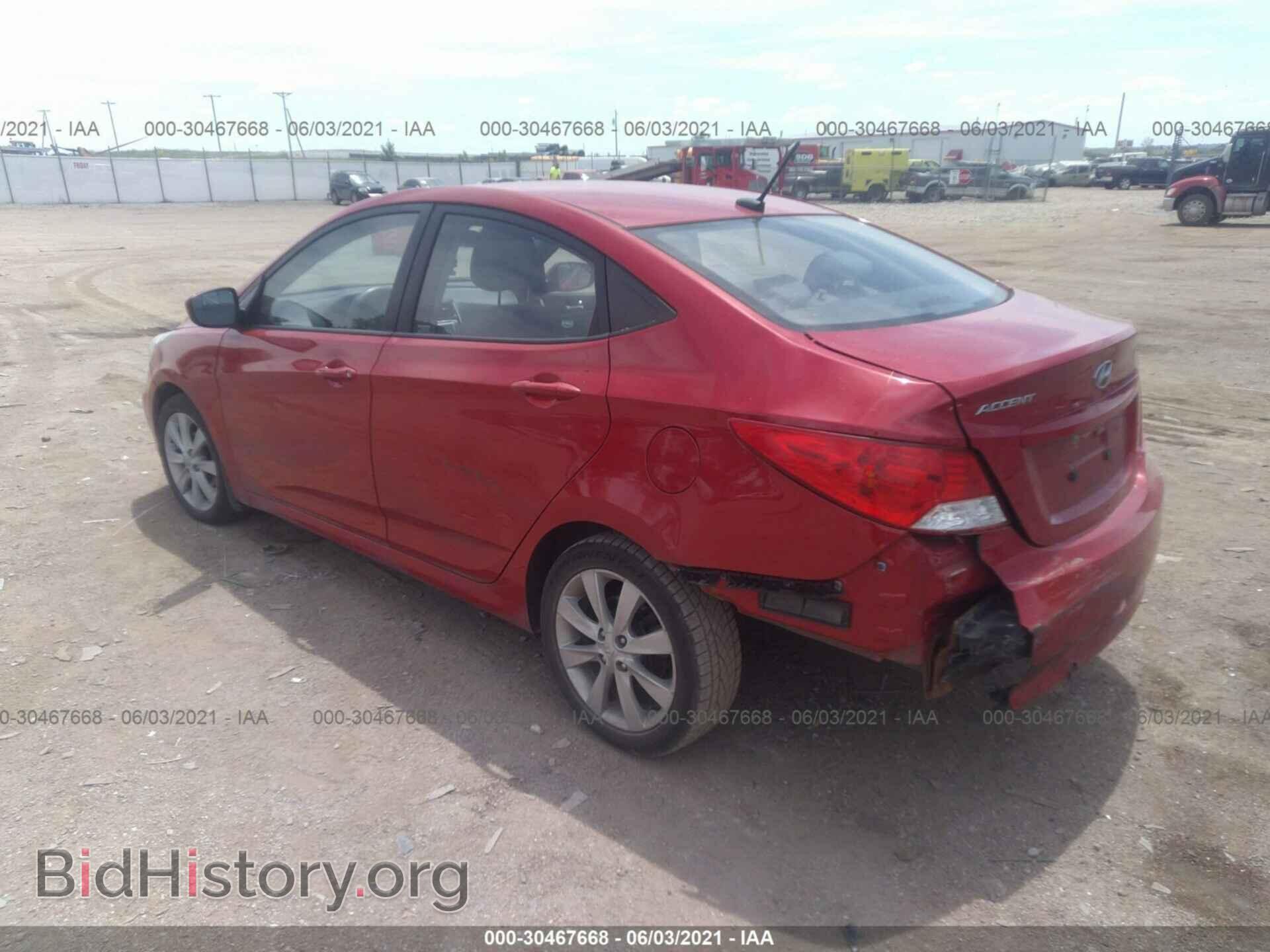 2012 HYUNDAI ACCENT - VIN: KMHCU4AEXCU228129 - Фото 3