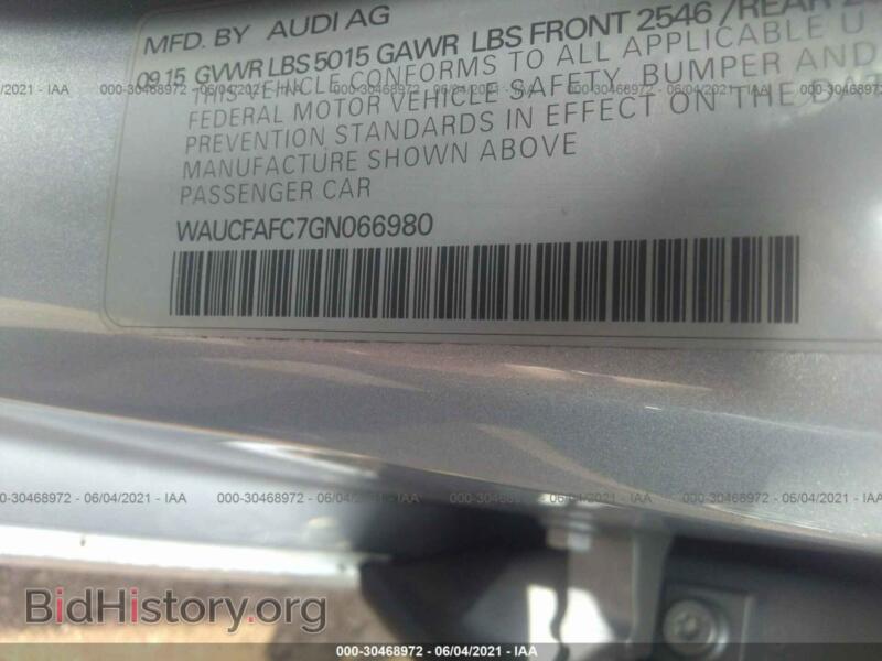2016 Audi A6 (VIN WAUCFAFC7GN066980) — photo 9 of 12