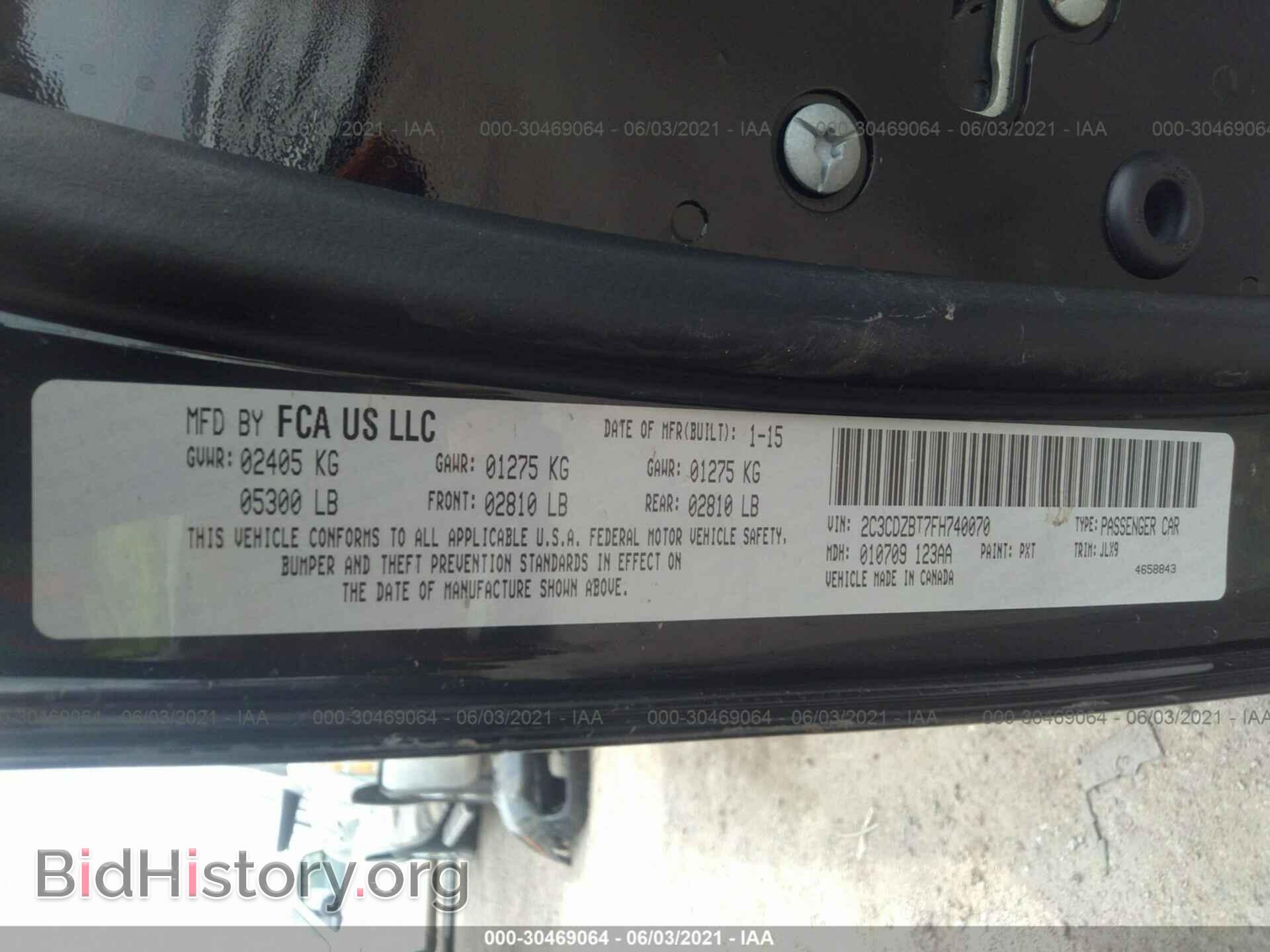 2015 DODGE CHALLENGER - VIN: 2C3CDZBT7FH740070 - Photo 9