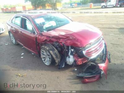 2013 Ford TAURUS Limited, темно-бордовый — VIN 1FAHP2F82DG138438, IAAI