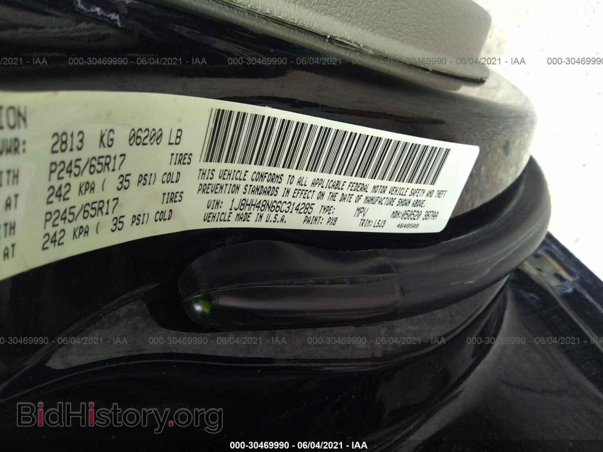 2006 JEEP COMMANDER - VIN: 1J8HH48N66C314285 - Фото 9