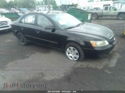 2006 Hyundai SONATA GL, black — VIN KMHET46C26A112576, IAAI