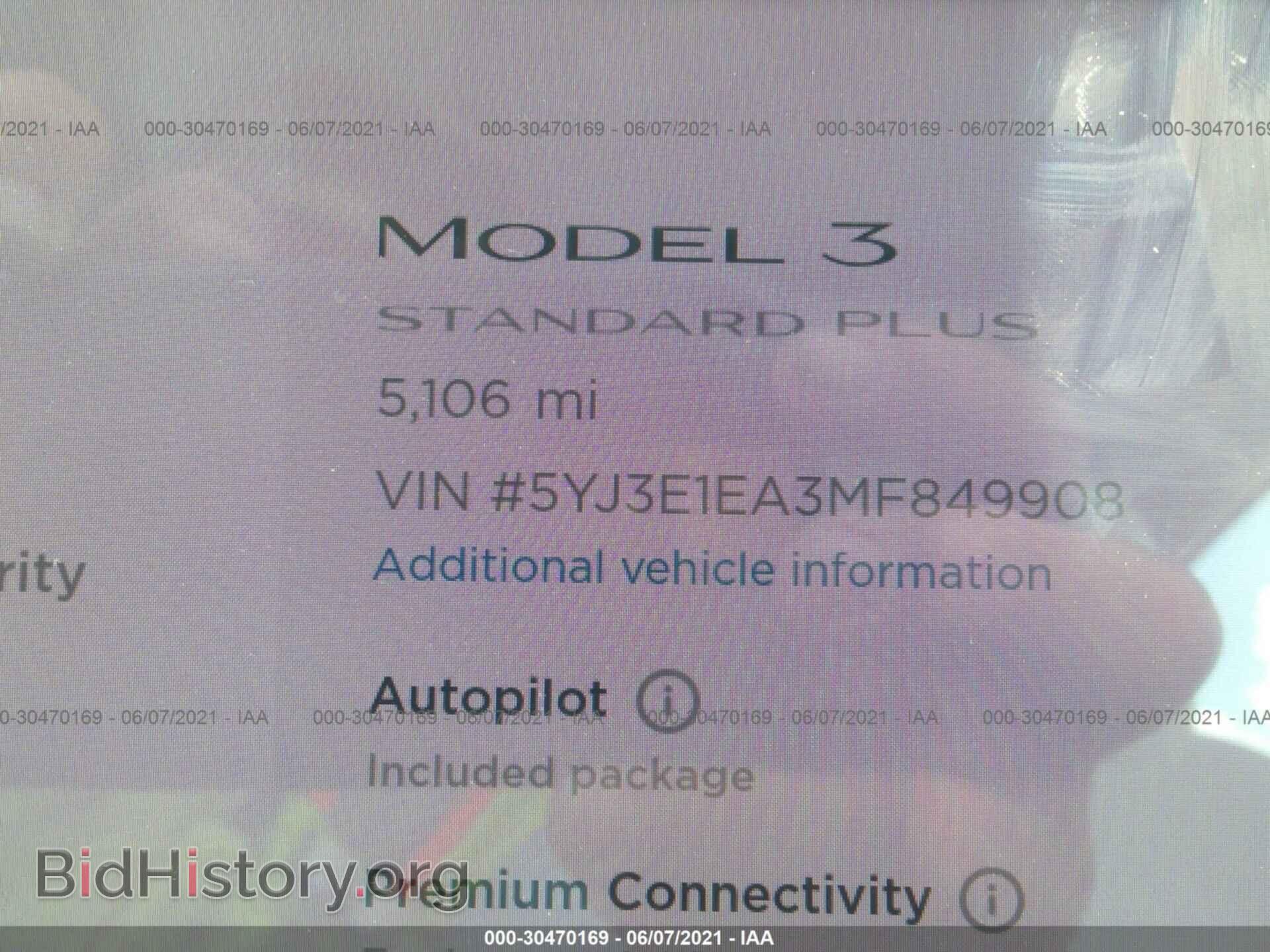 2021 TESLA MODEL 3 - VIN: 5YJ3E1EA3MF849908 - Photo 7