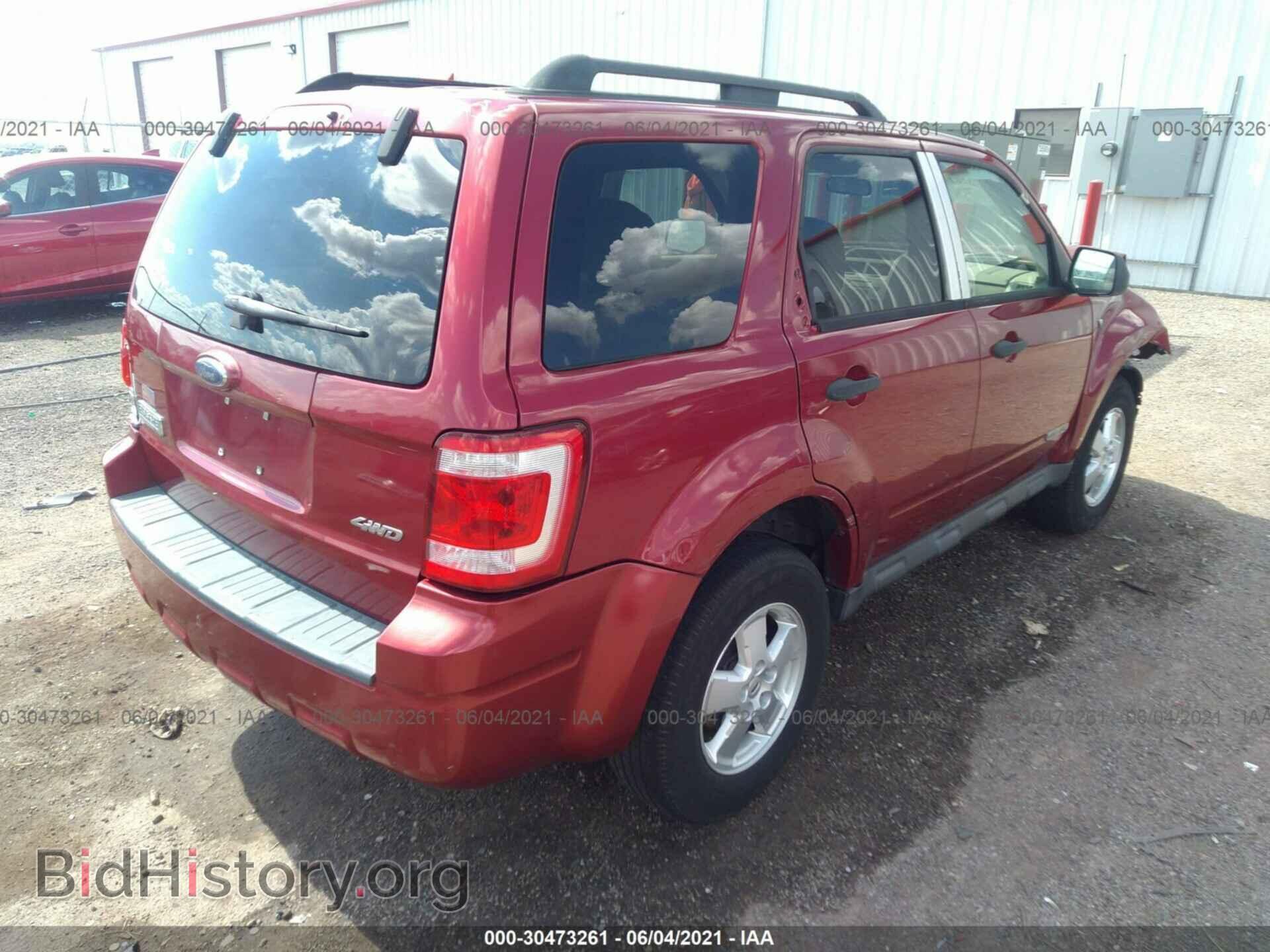 2008 FORD ESCAPE - VIN: 1FMCU93108KA26765 - Фото 4