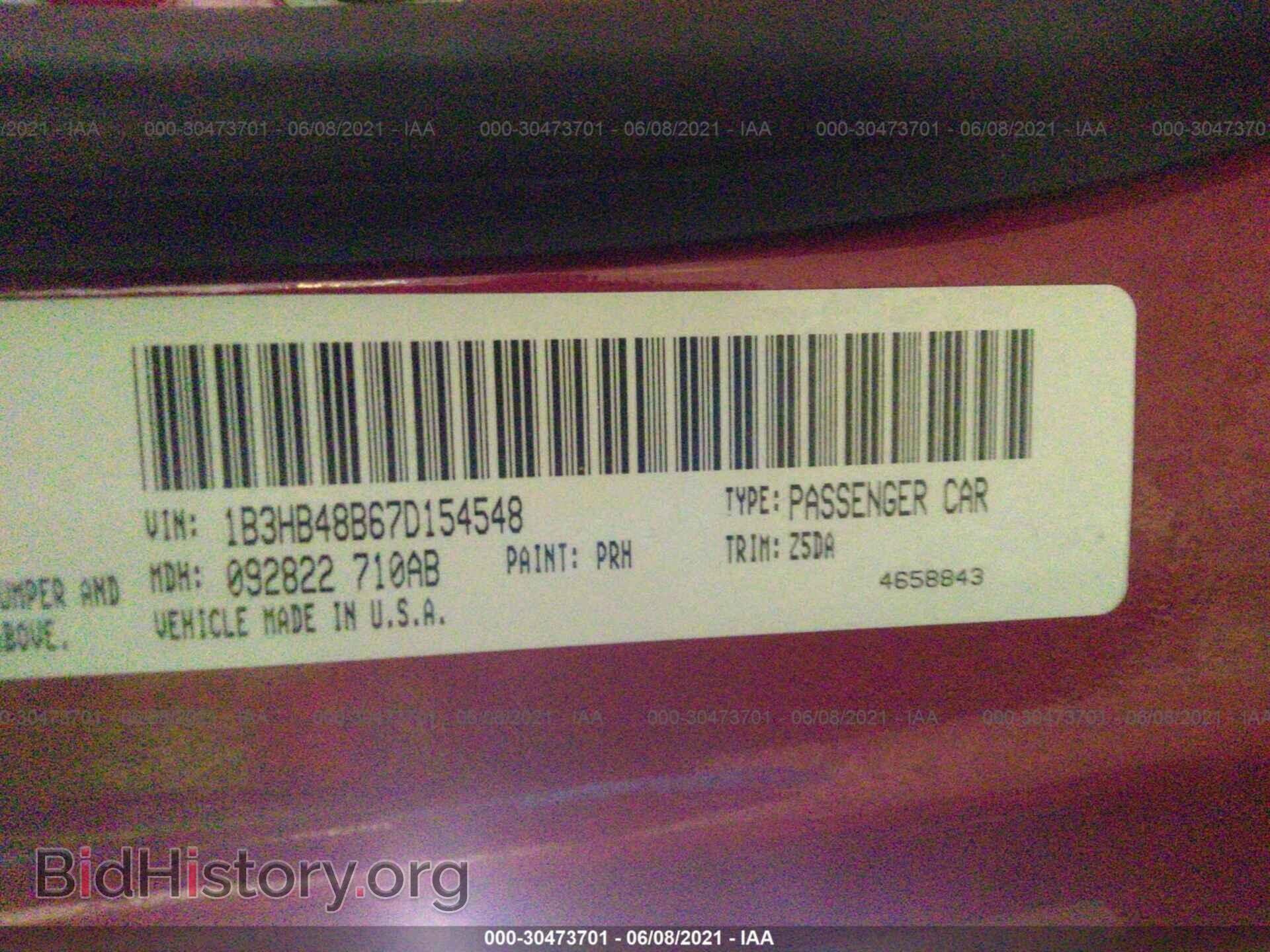 2007 DODGE CALIBER - VIN: 1B3HB48B67D154548 - Photo 9