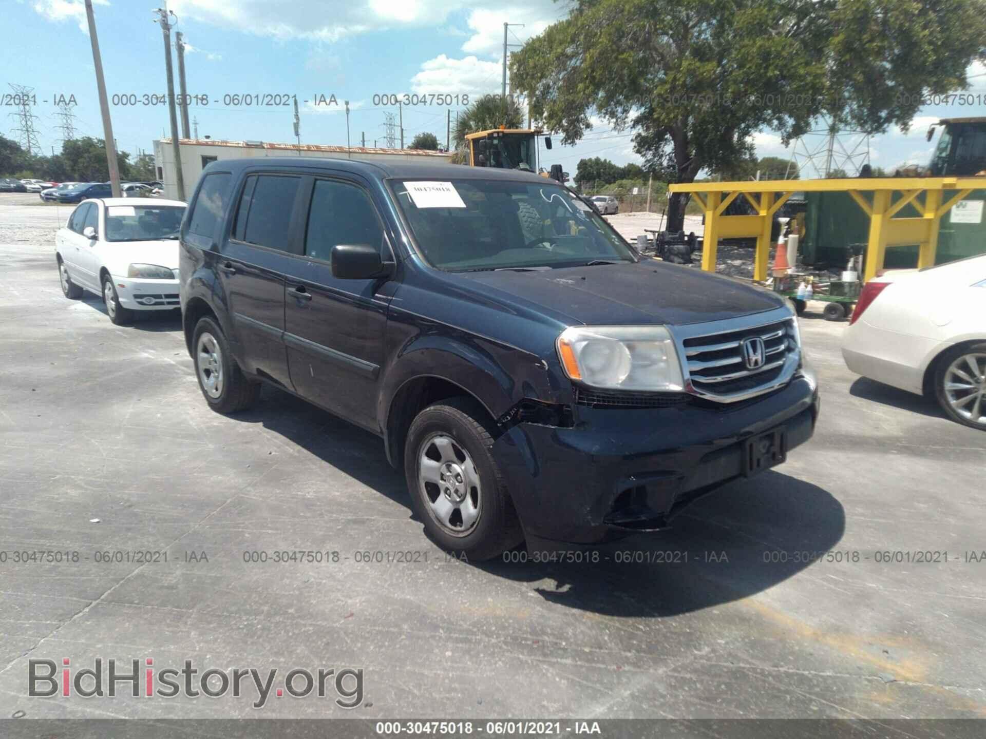 Photo 5FNYF3H23CB001027 - HONDA PILOT 2012