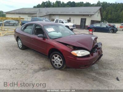 2006 Ford TAURUS SE, темно-бордовый — VIN 1FAFP53U36A241920, IAAI