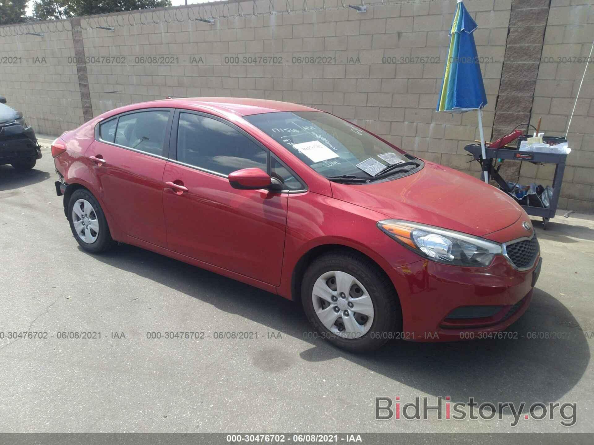 Photo KNAFK4A66G5482238 - KIA FORTE 2016