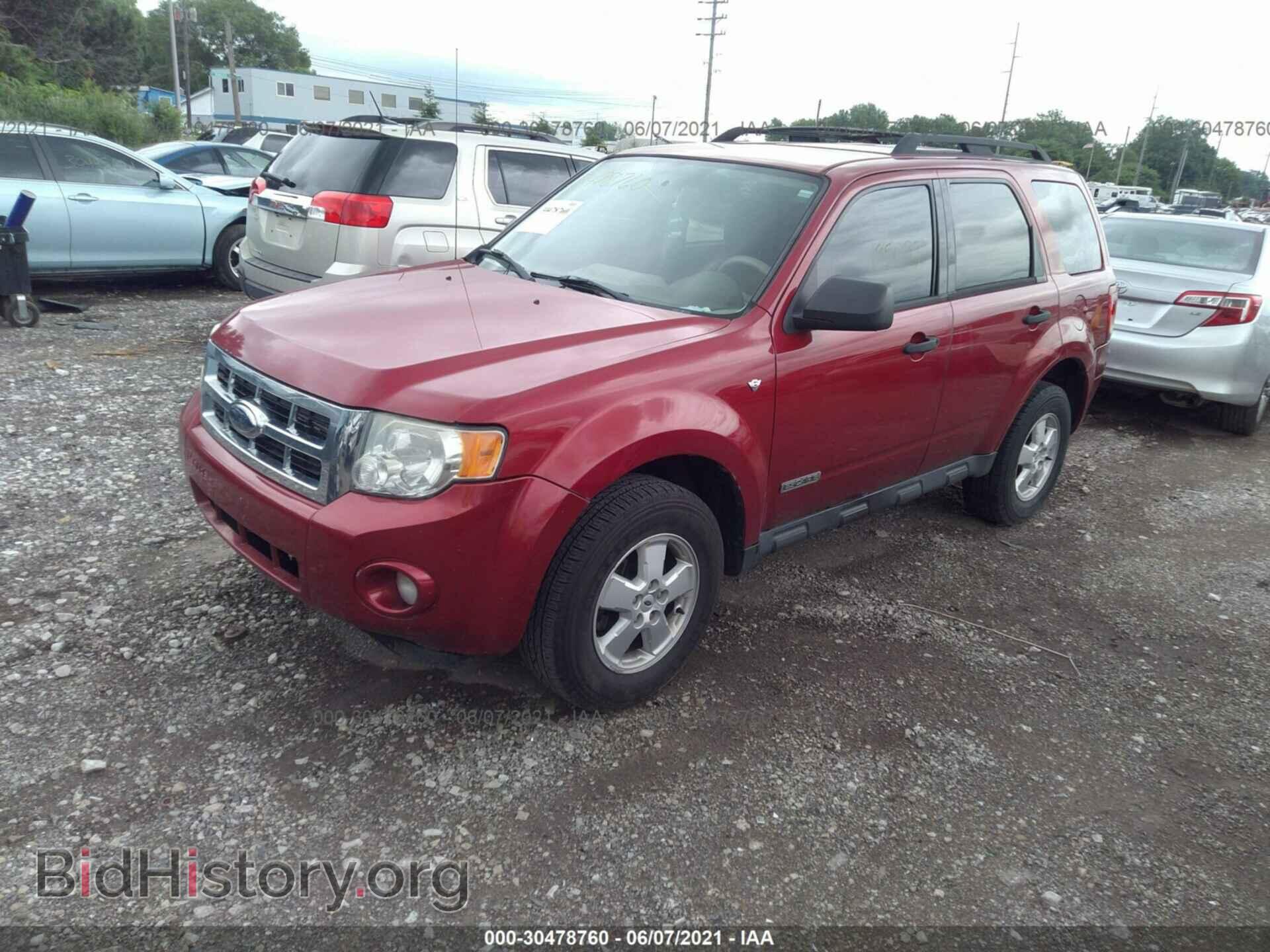 2008 FORD ESCAPE - VIN: 1FMCU93188KD23993 - Фото 2