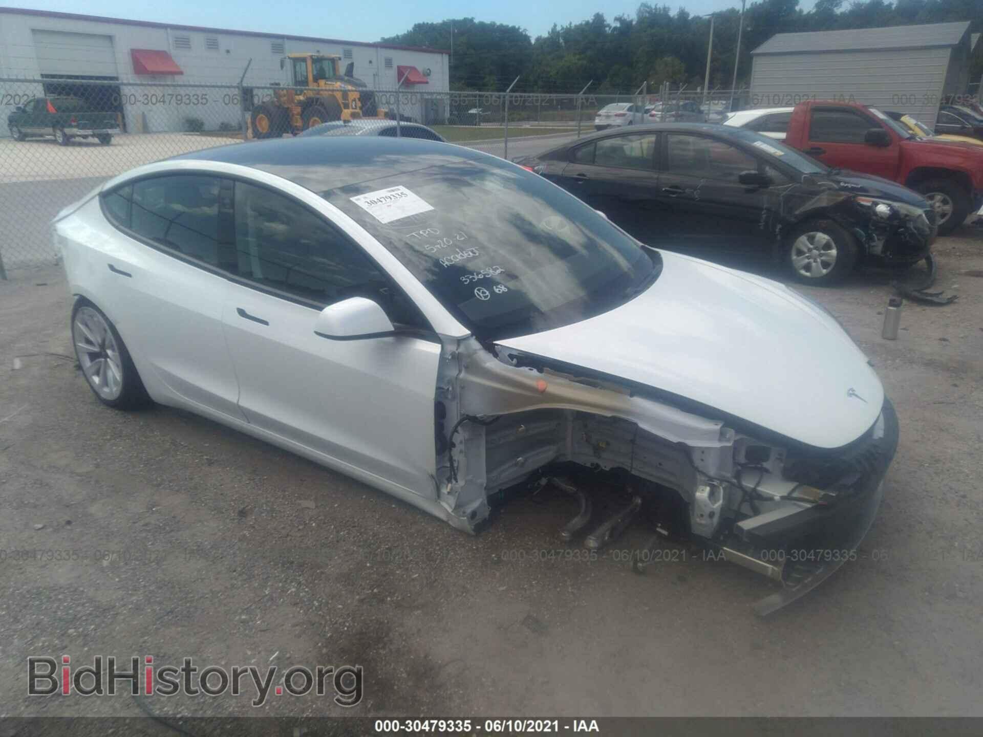 Photo 5YJ3E1EA3MF856776 - TESLA MODEL 3 2021