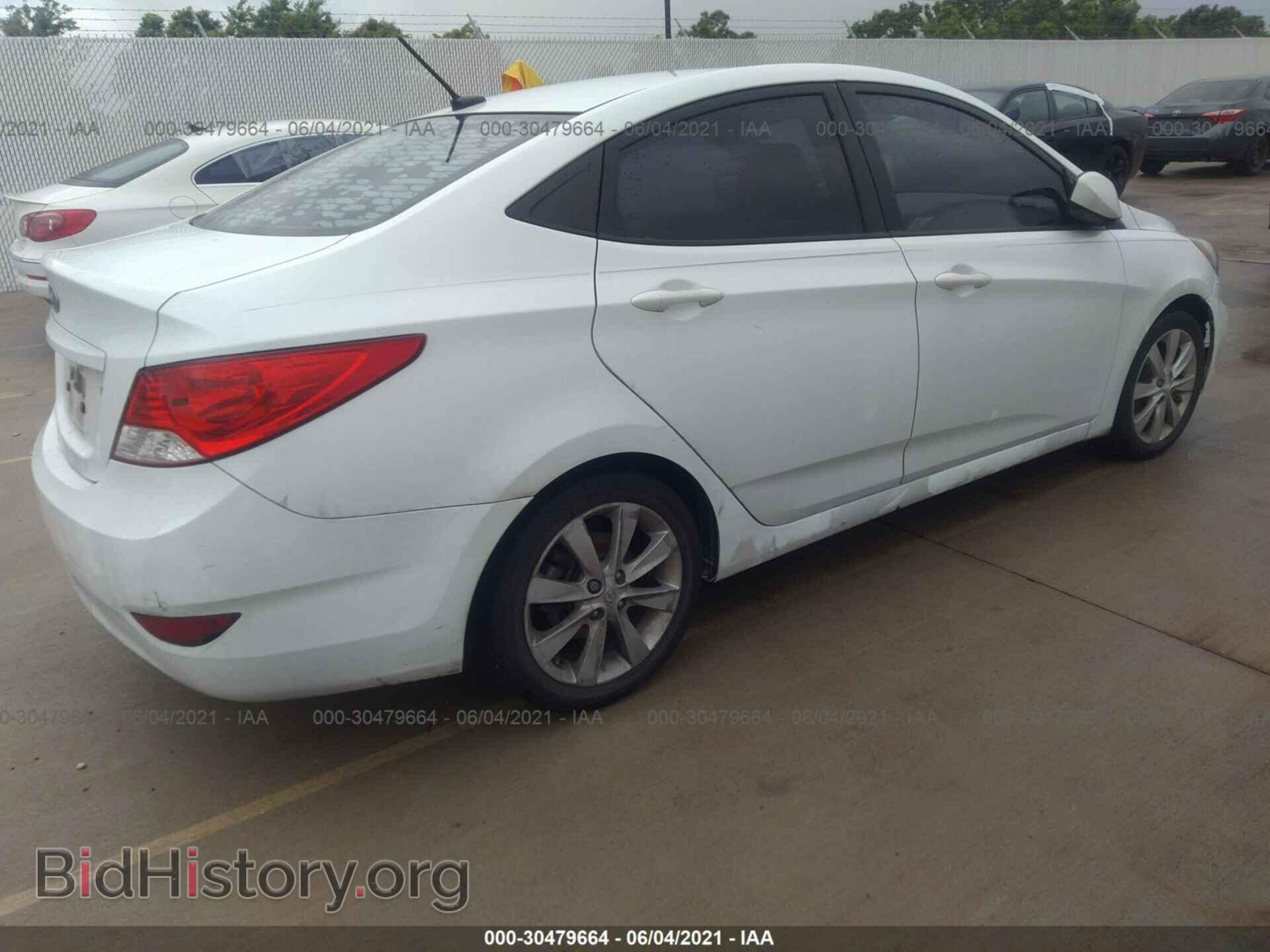 2013 HYUNDAI ACCENT - VIN: KMHCU4AE0DU382110 - Фото 4