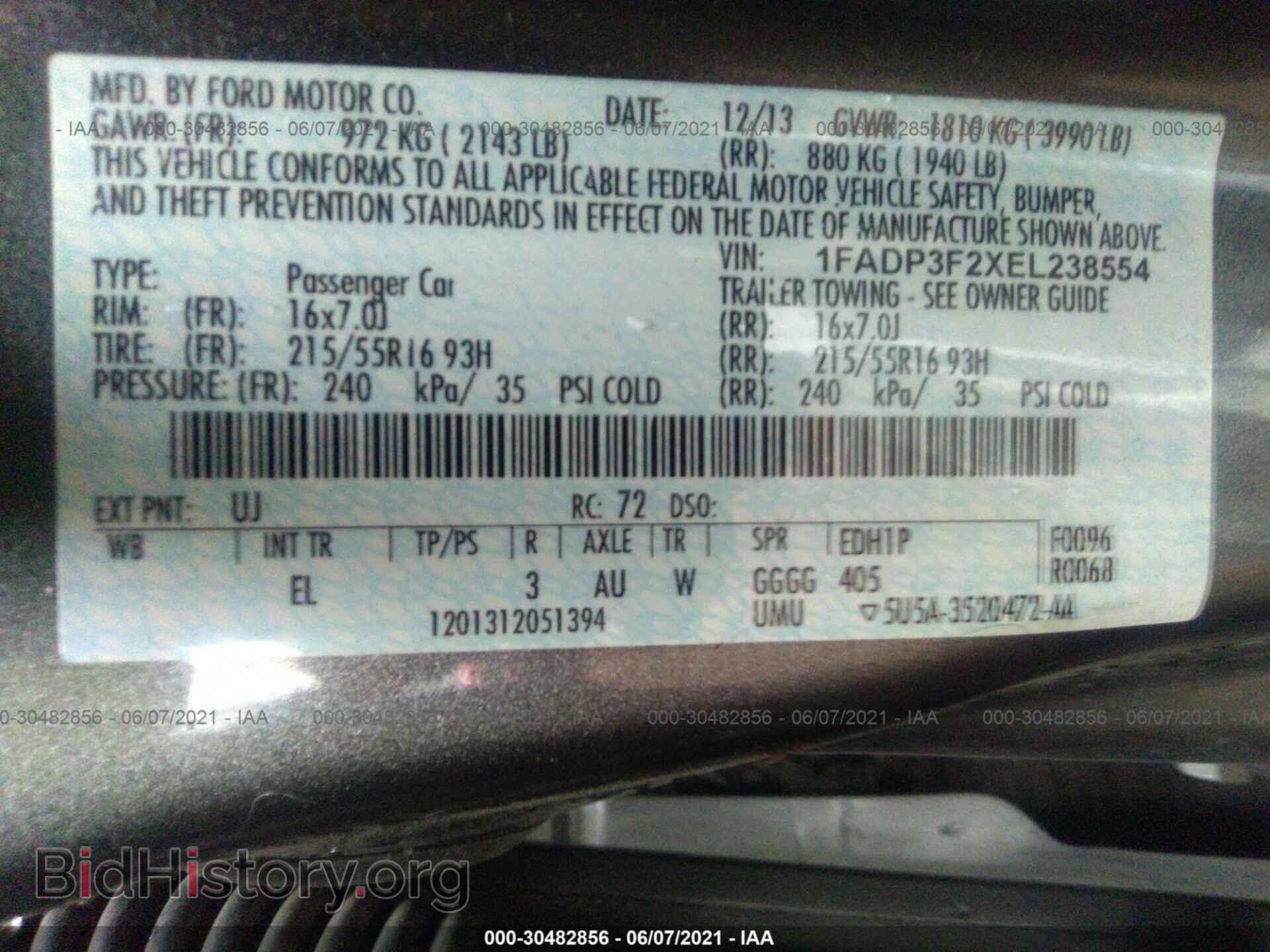 2014 FORD FOCUS - VIN: 1FADP3F2XEL238554 - Photo 9