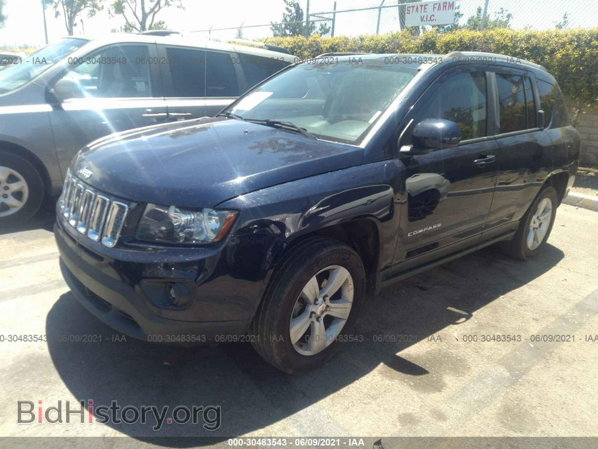 2016 JEEP COMPASS - VIN: 1C4NJDEB8GD810371 - Фото 2