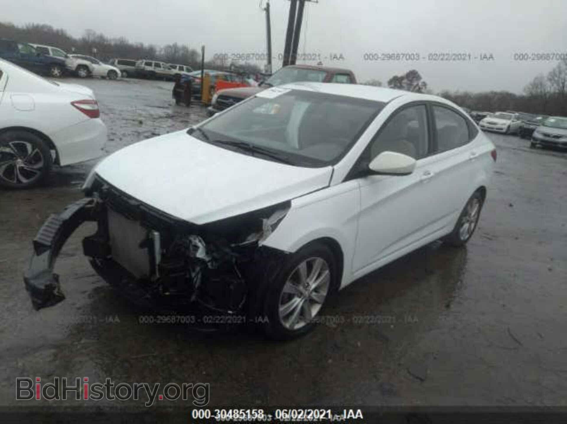 2014 HYUNDAI ACCENT - VIN: KMHCU4AE9EU621784 - Фото 2