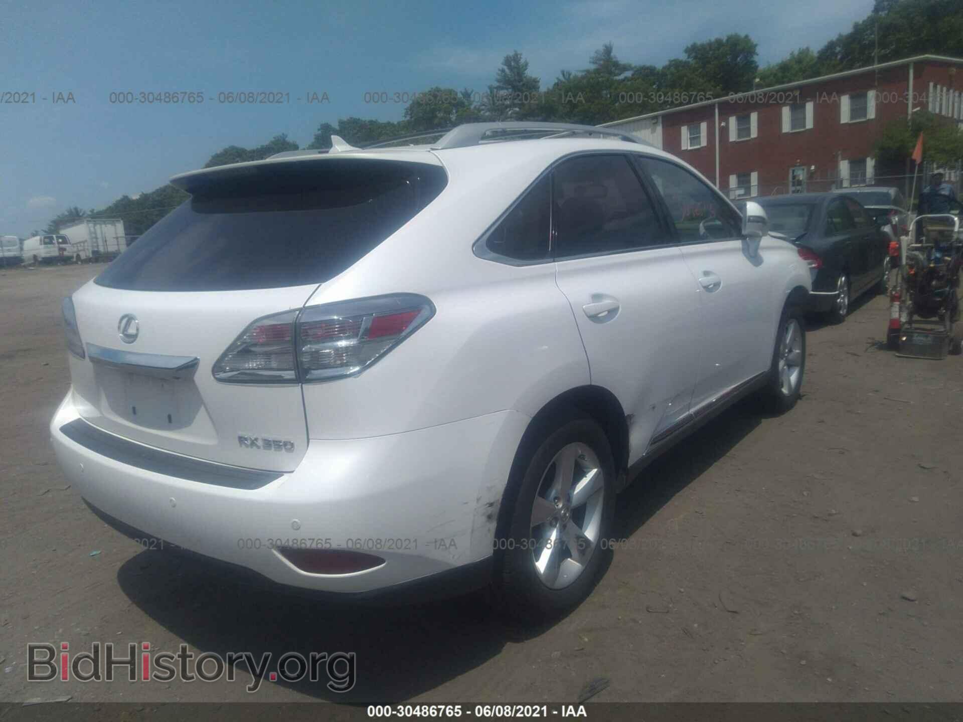 2011 LEXUS RX 350 - VIN: 2T2BK1BA9BC106384 - Фото 4