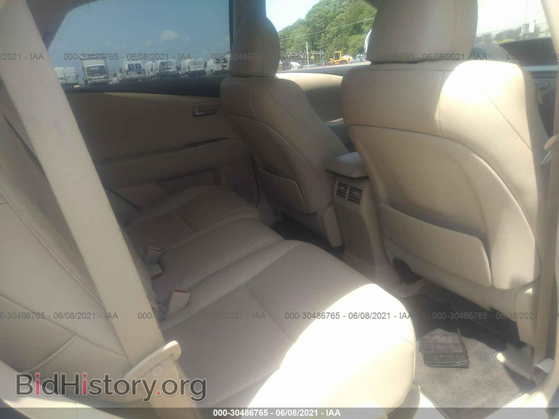2011 LEXUS RX 350 - VIN: 2T2BK1BA9BC106384 - Фото 8